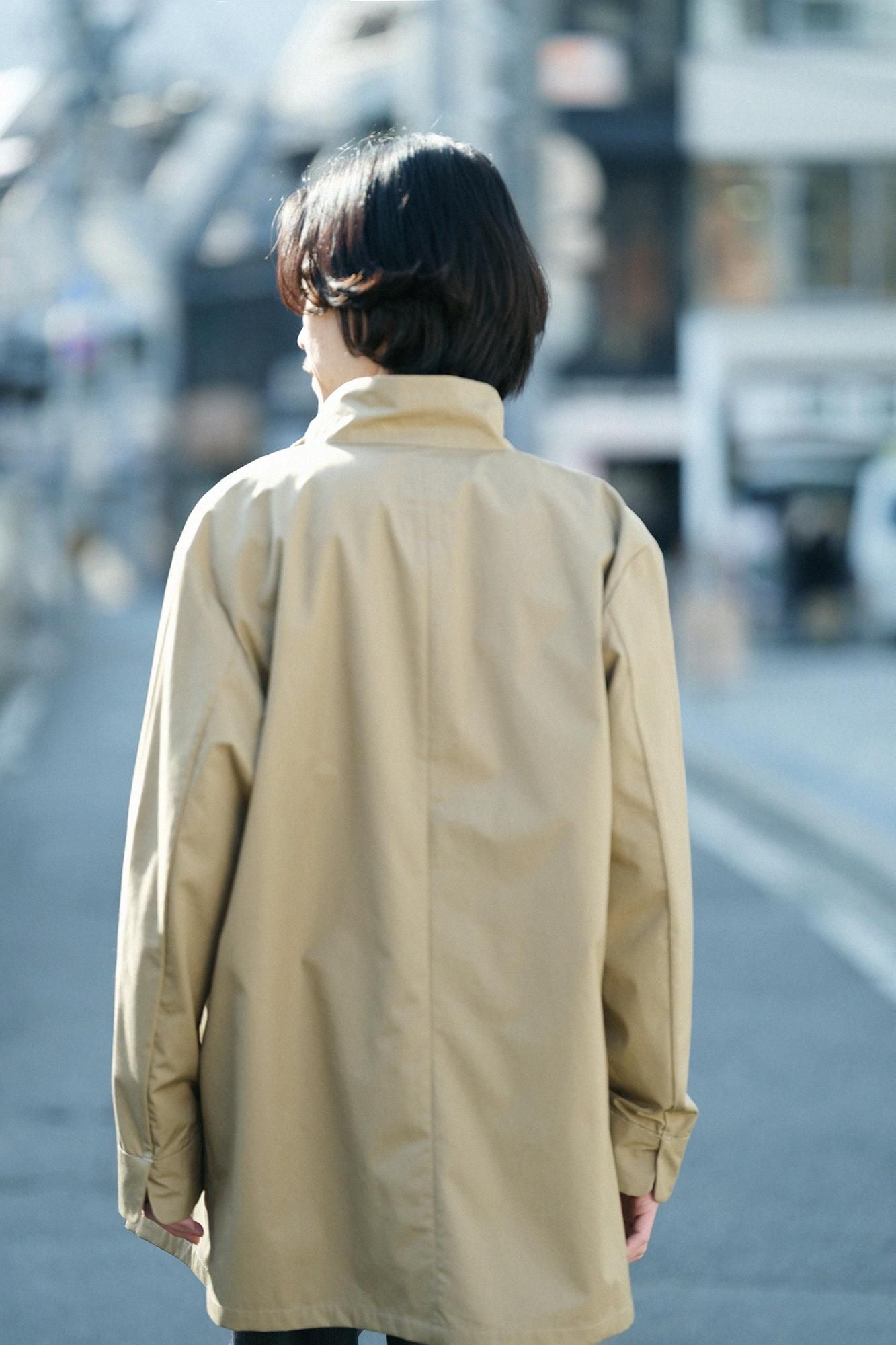 60雙線Ventile(R)立領短外套/榛果色×SO-SU-U十數 綾