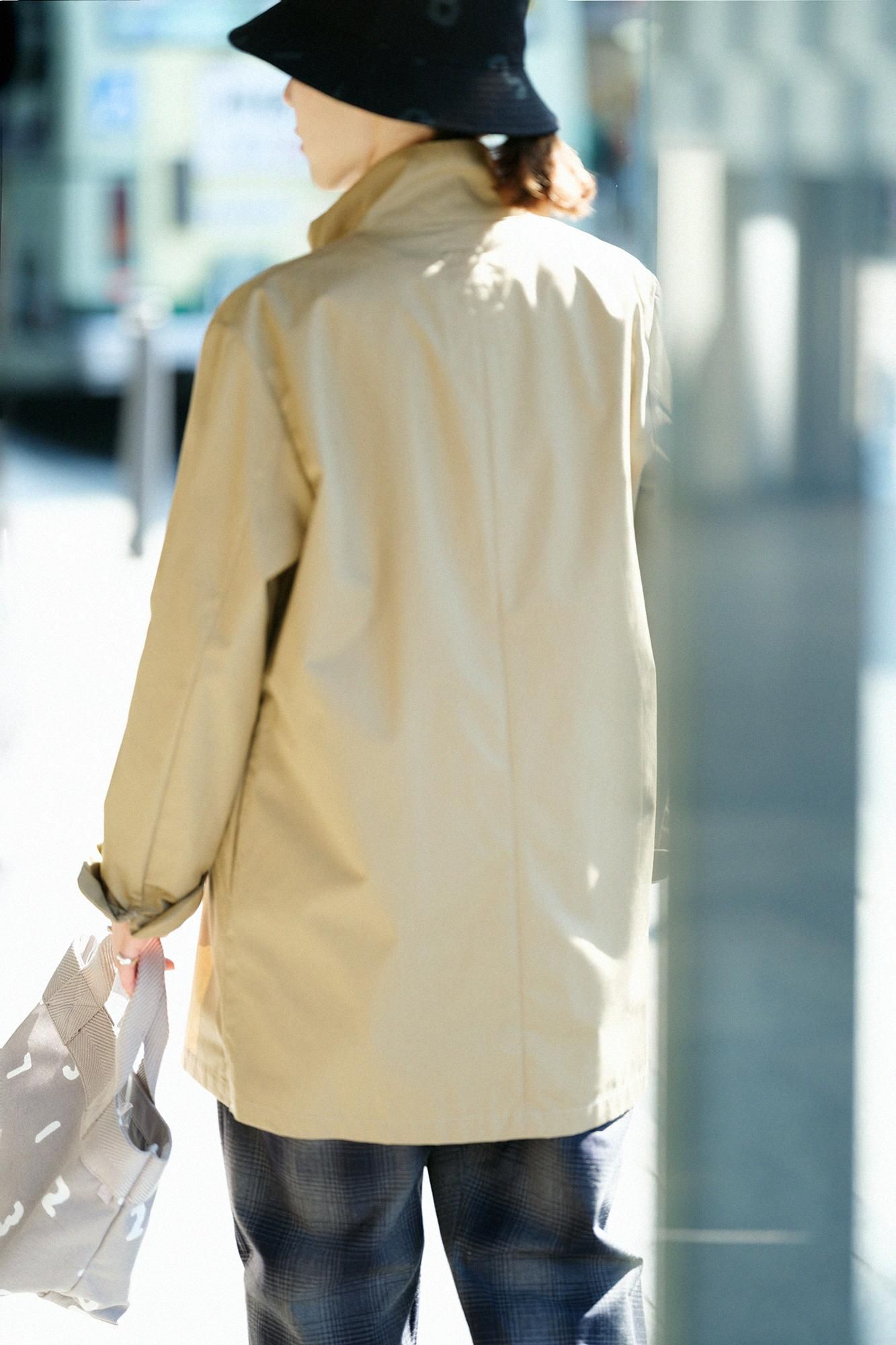 60雙線Ventile(R)立領短外套/榛果色×SO-SU-U十數 綾