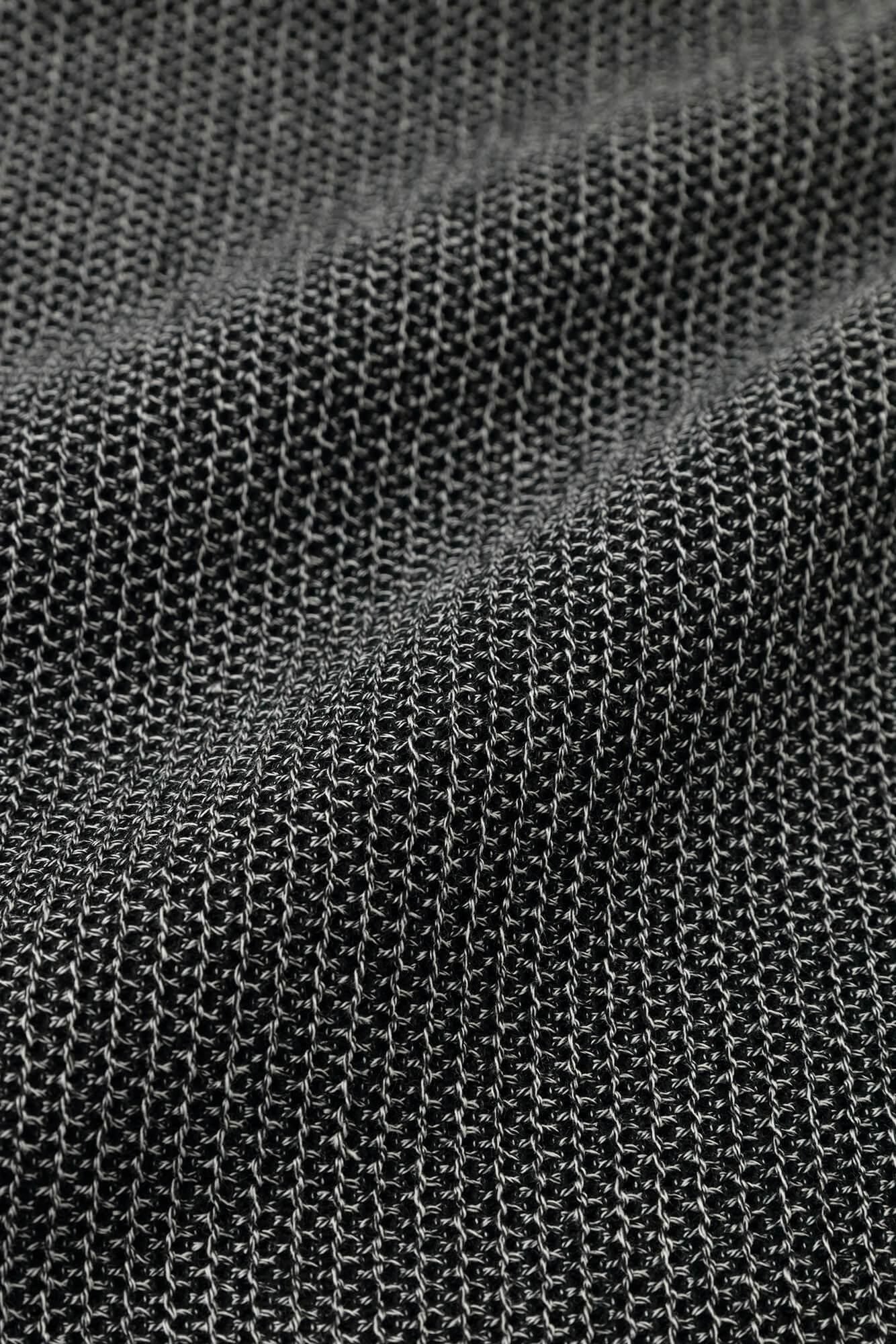 拉舍爾經編V領 輕型外套/深灰色