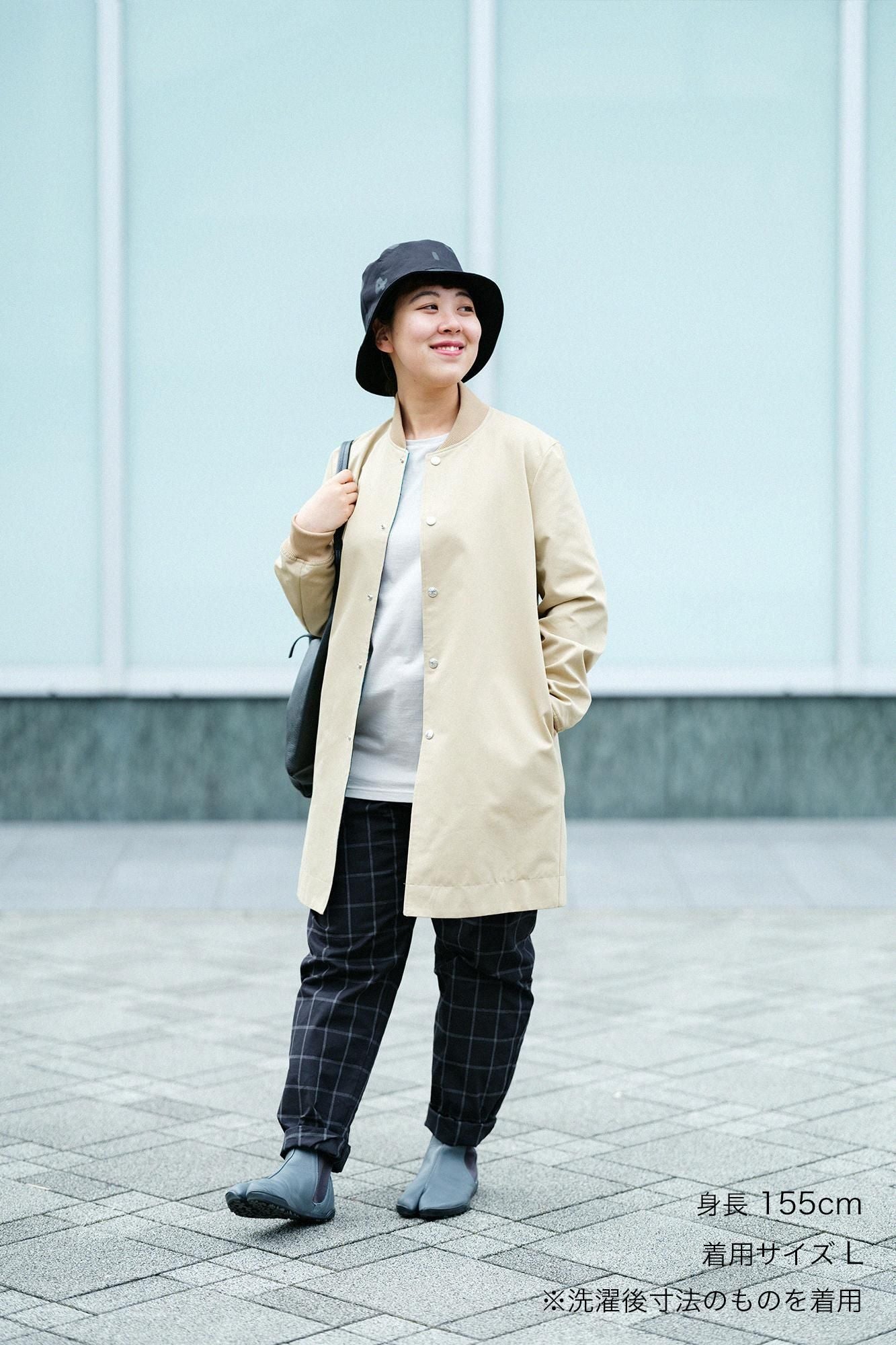 【online한정】덤프루프 이지 테이퍼드 팬츠/Nuryu 격자 (포장)