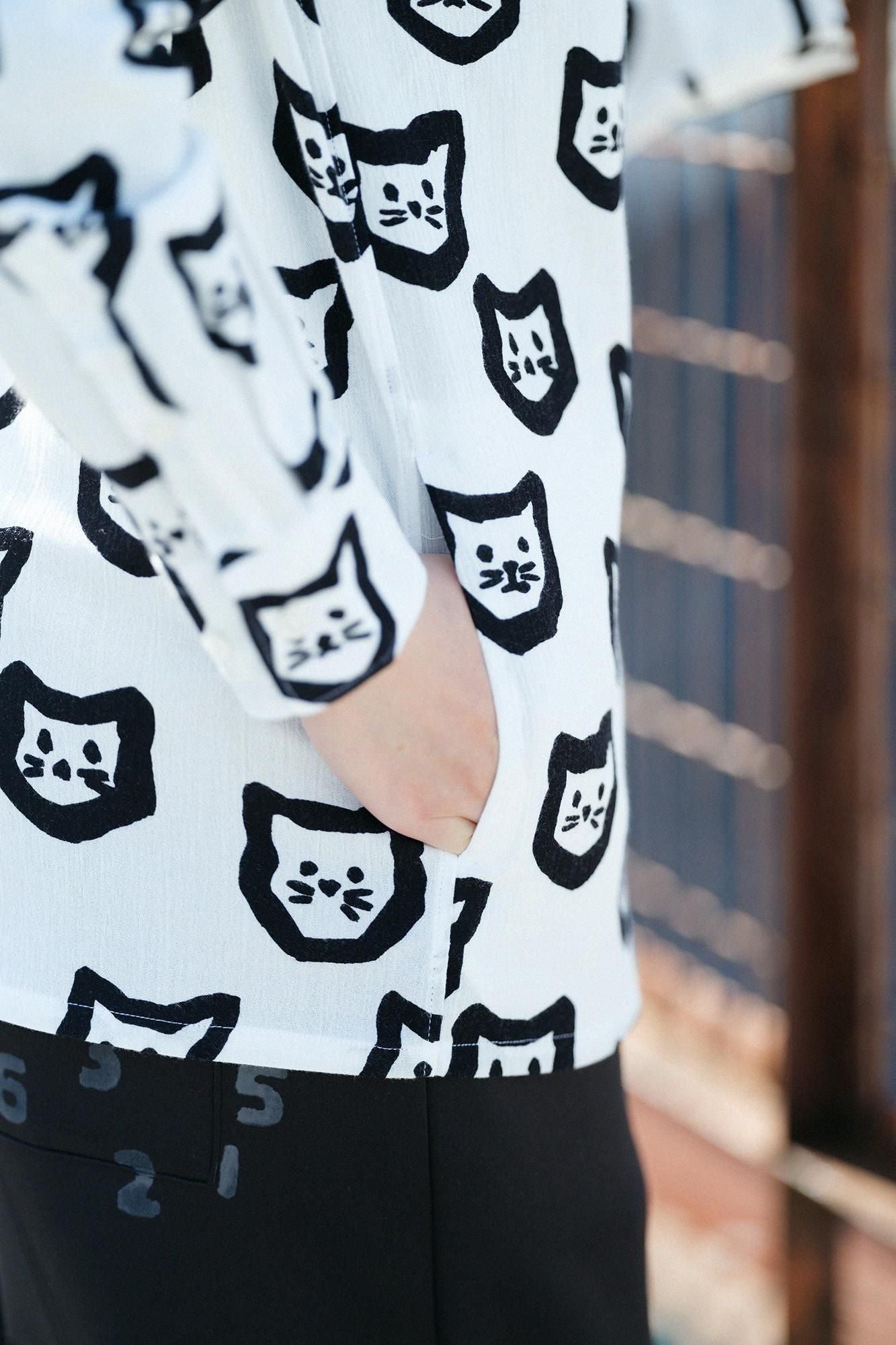 Takashima chiku 20/20支架领子衬衫SP/Koneko Bara