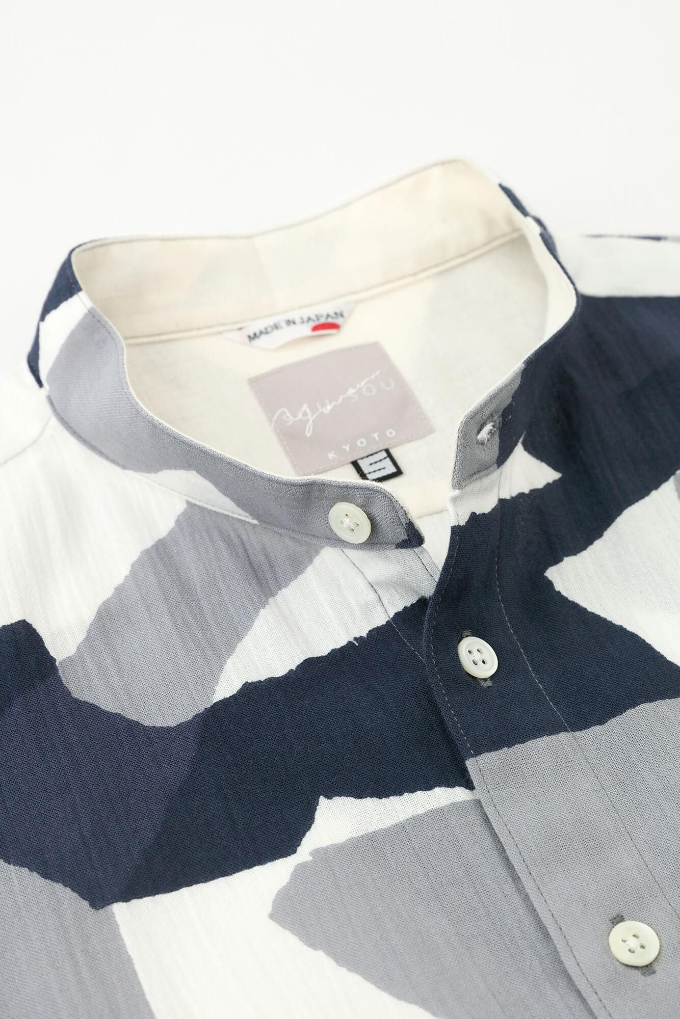 高島縮棉 20/20 立領長袖襯衫 sp/偶然