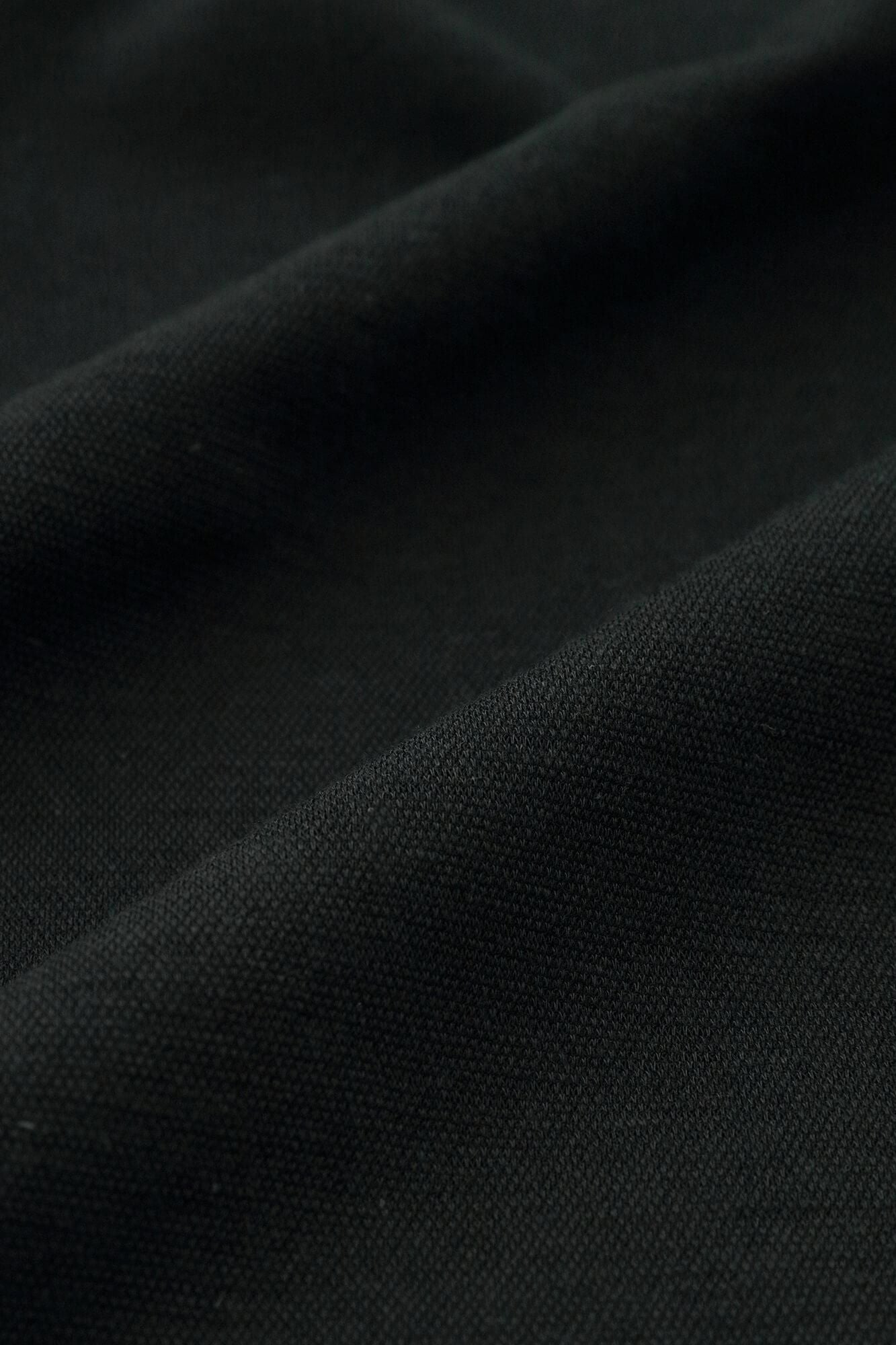 綿麻混 リランチェ(R) Vネック ライトコート/濡羽色(ぬればいろ)