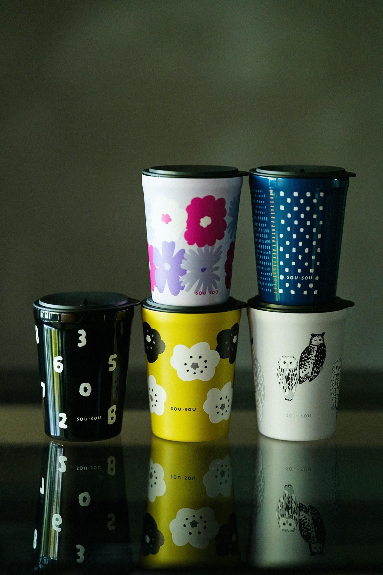 Tumbler with Lid/ Smile