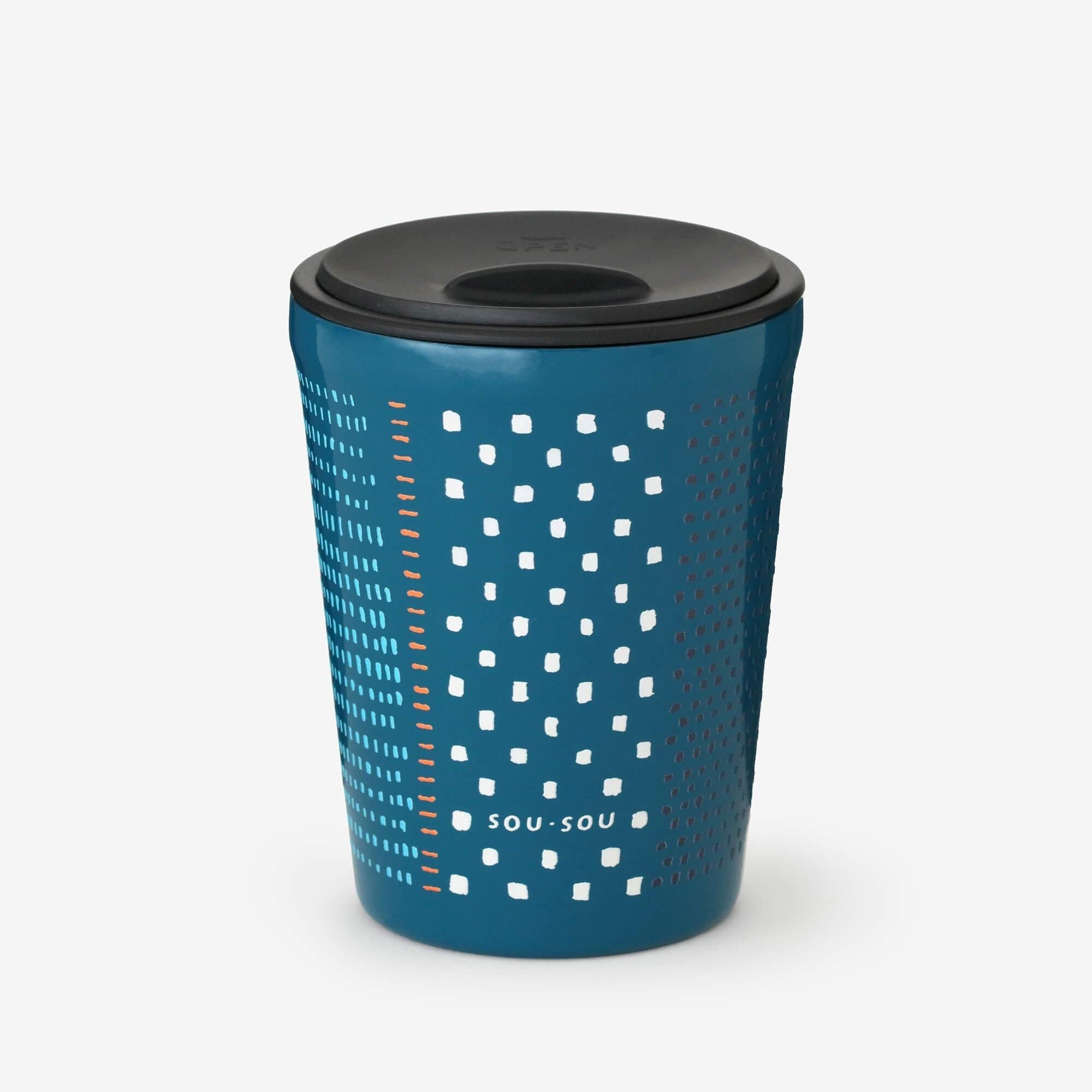 蓋付きタンブラー/霰縞(あられじま)