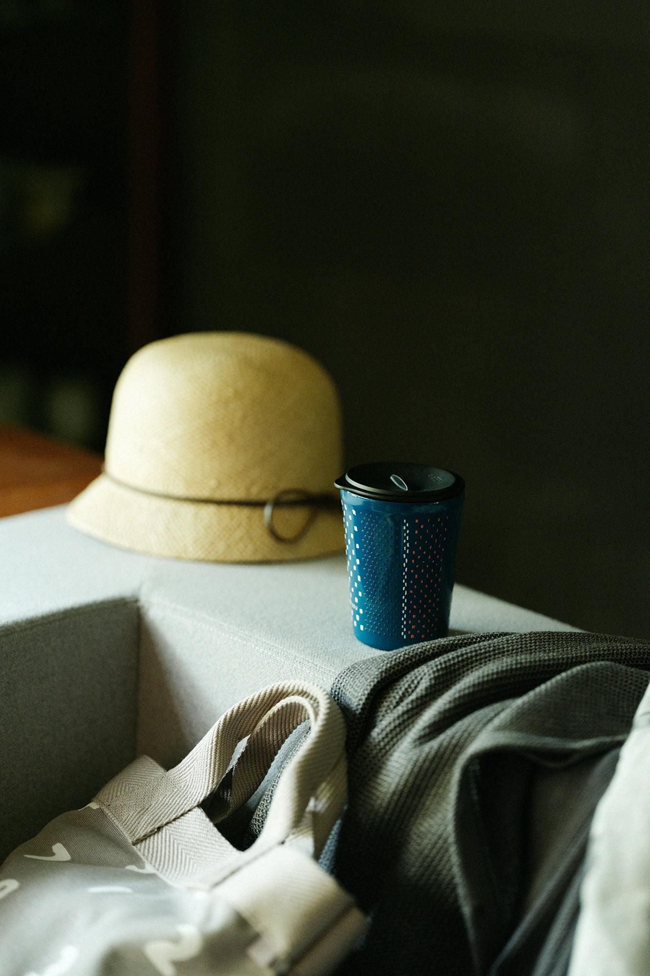 蓋付きタンブラー/霰縞(あられじま)