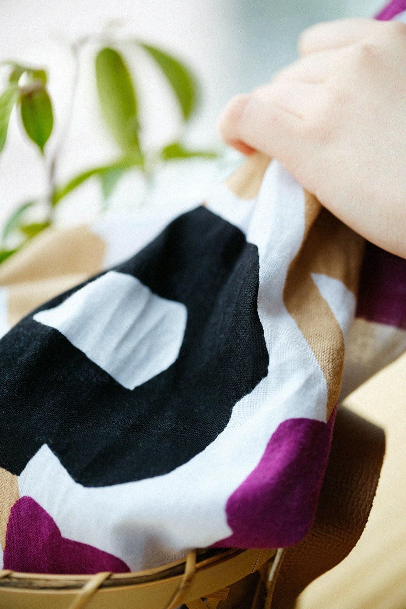 Ise cotton textile tenugui / sourire (emi)