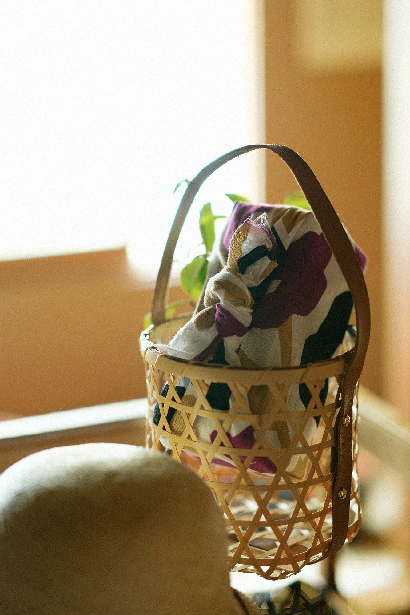 Ise cotton textile tenugui / sourire (emi)