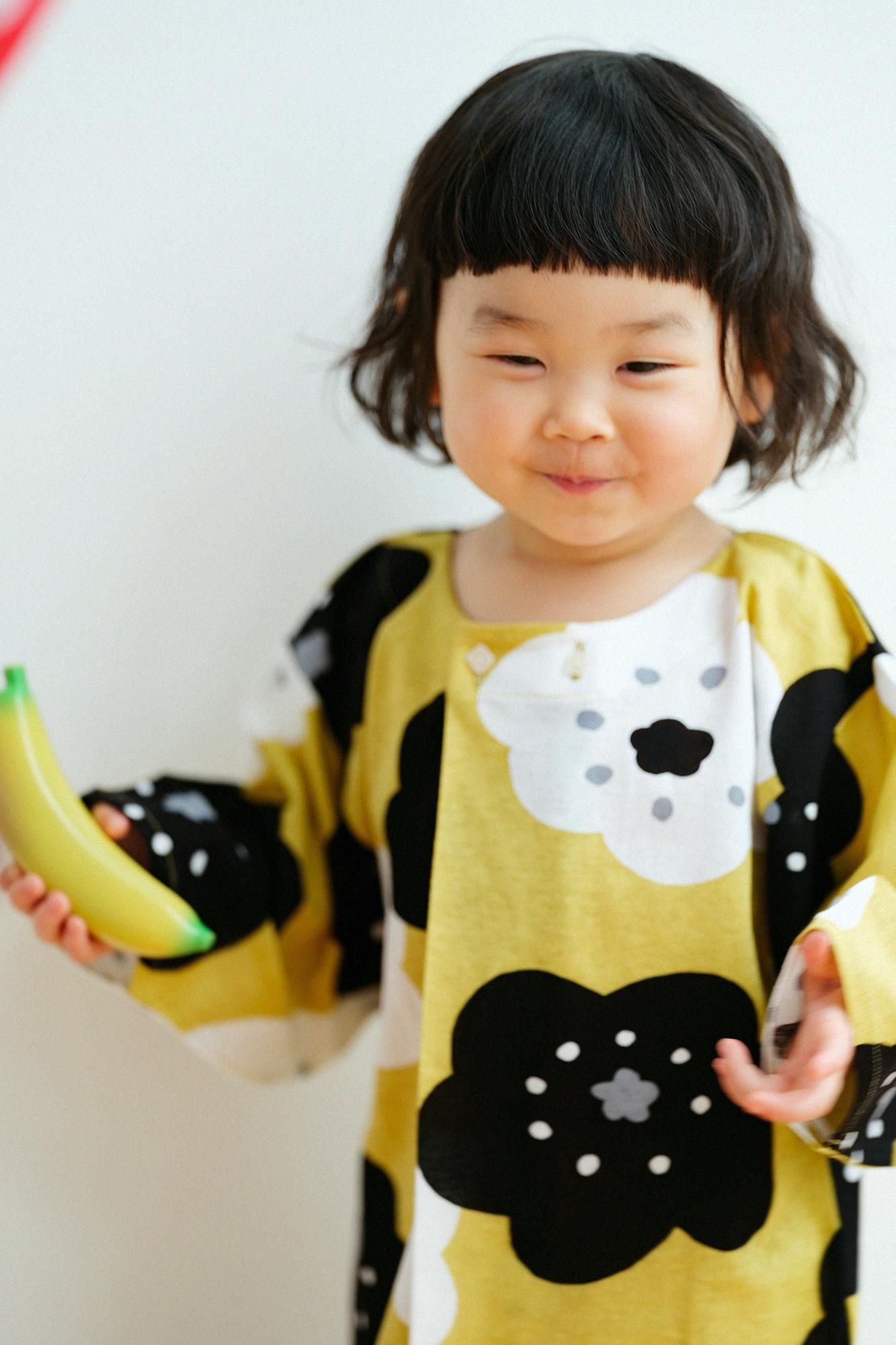 ●圓弧袖貫頭衣/微笑 芥末黃