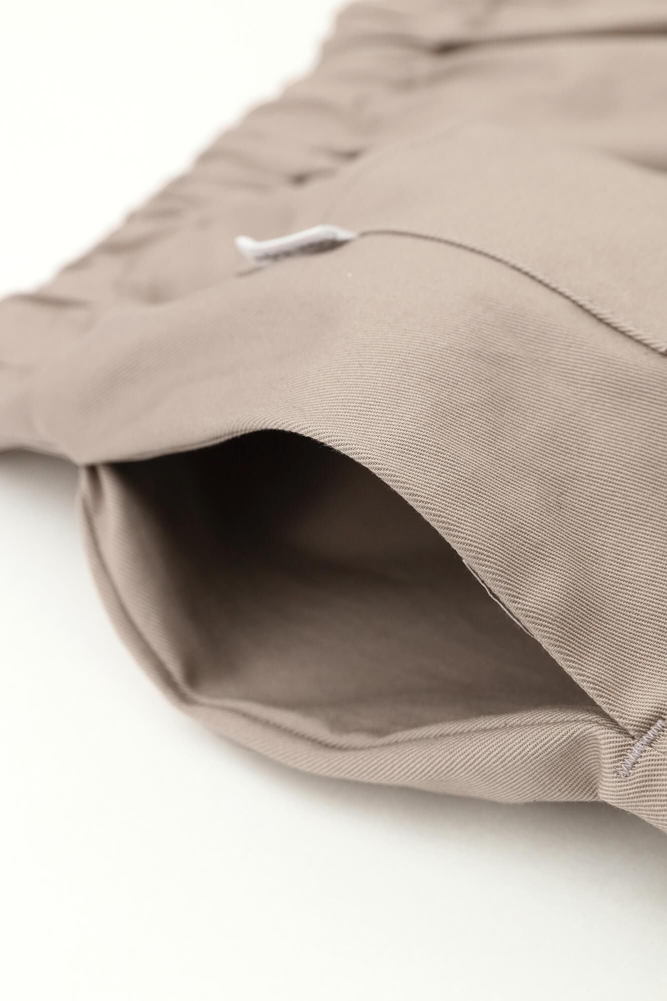 Shin Twill Weave Wide-legged Pants / Light Grey