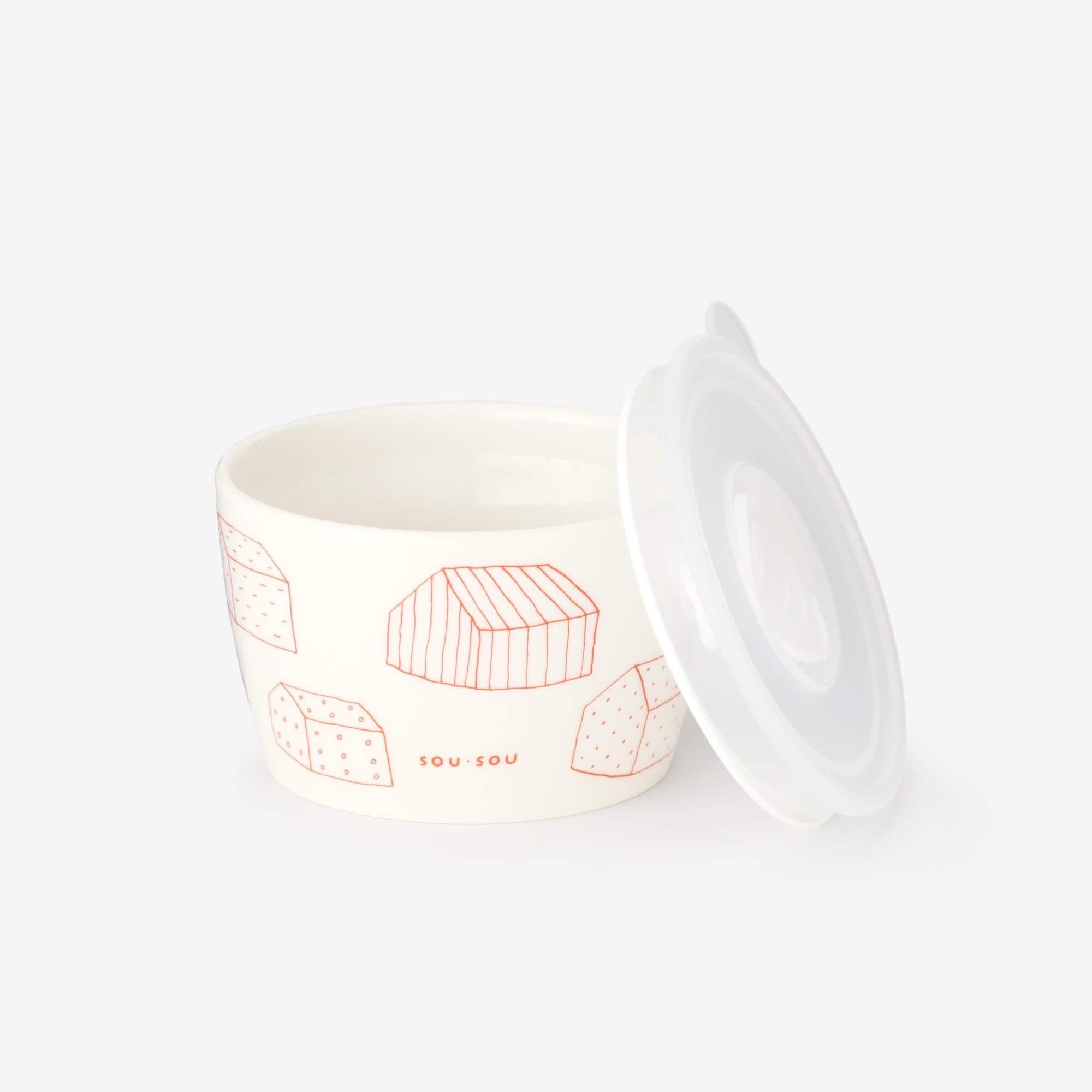 Ceramic Microwave Pack S / Houses Red