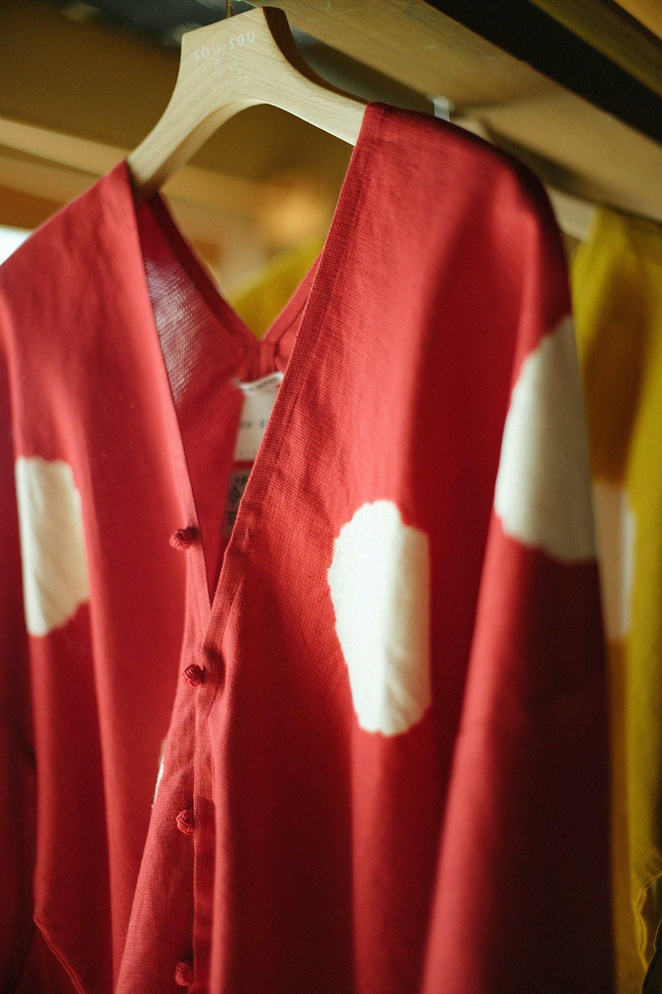 Shinkiyo Shibori Leinen Hatsuki/Mizutama-dai (Mizutama-dai) Dunkle Farbe x Neri-Farbe