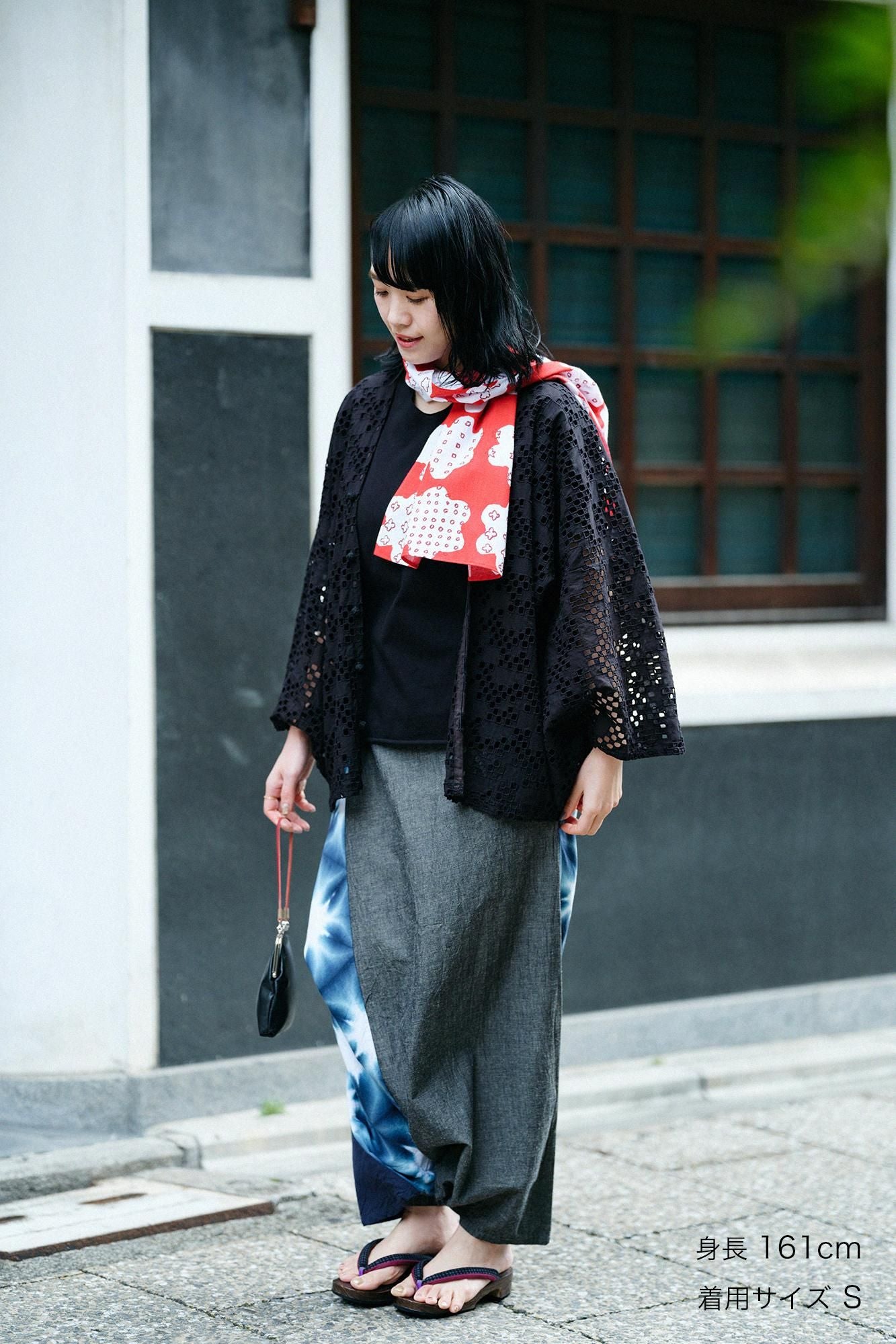 Tabata Shibori Ise Baumwolle 20/20 Leinenmischung Fuji/Sekka White Tiger Byakko