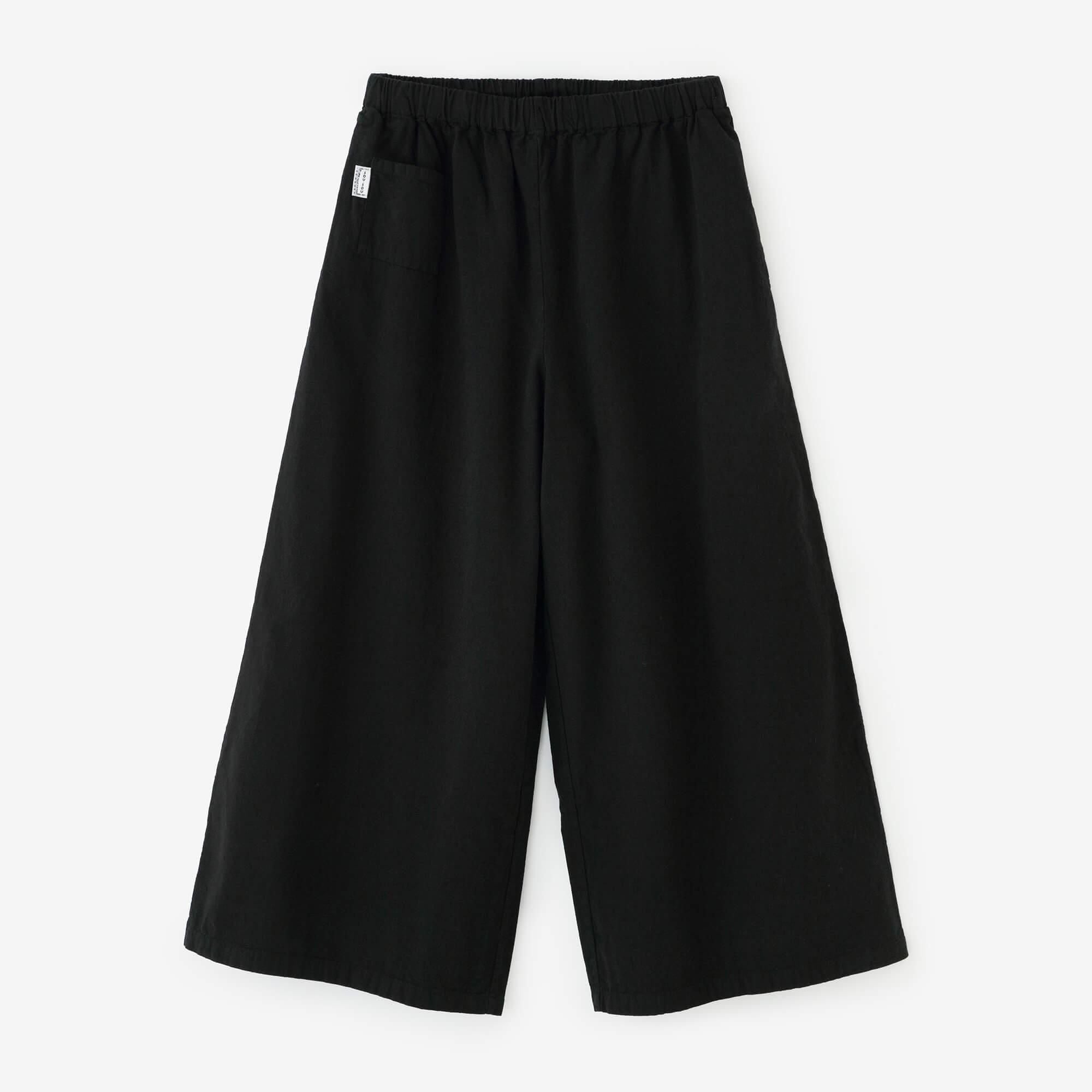 Isemomen Cotton 20/20 Wide-legged Pants / Black