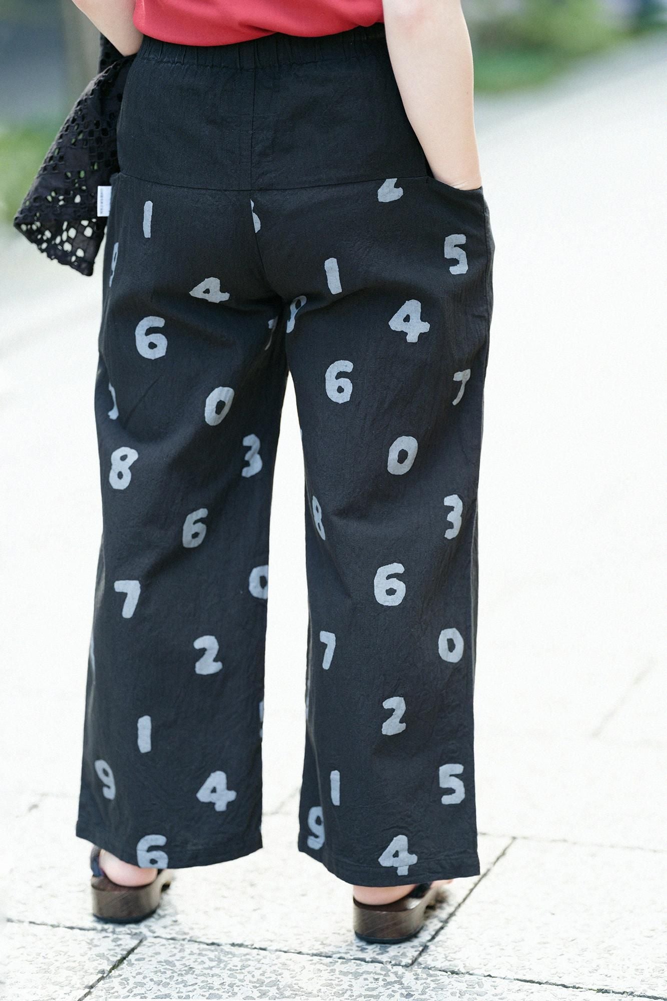 Isemomen Cotton 20/20 Linen-blend Obi Style Pant / Black × SO-SU-U