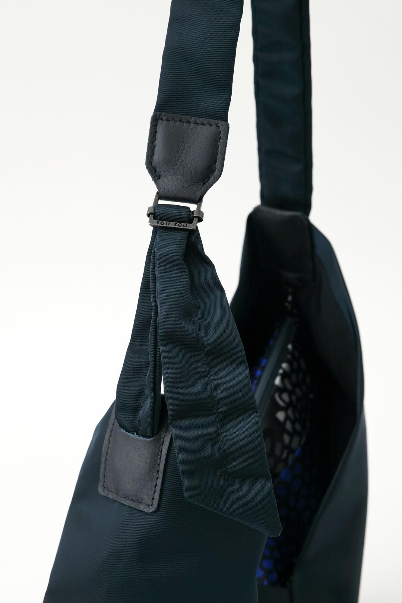 SOU・SOU×Y’SACCS肩背包 穩 長/深藍色×全菊2