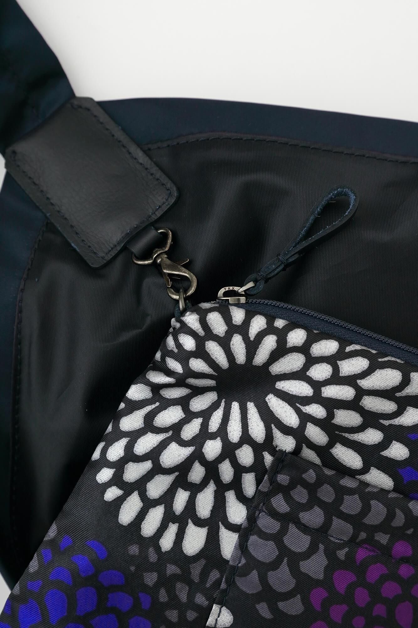 SOU・SOU×Y’SACCS肩背包 穩 長/深藍色×全菊2