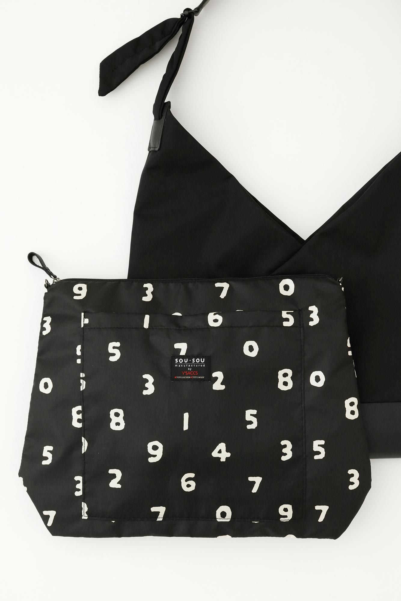 SOU・SOU ×Y’SACCS Odayaka Long Shoulder Bag / × 2 Black SO-SU-U
