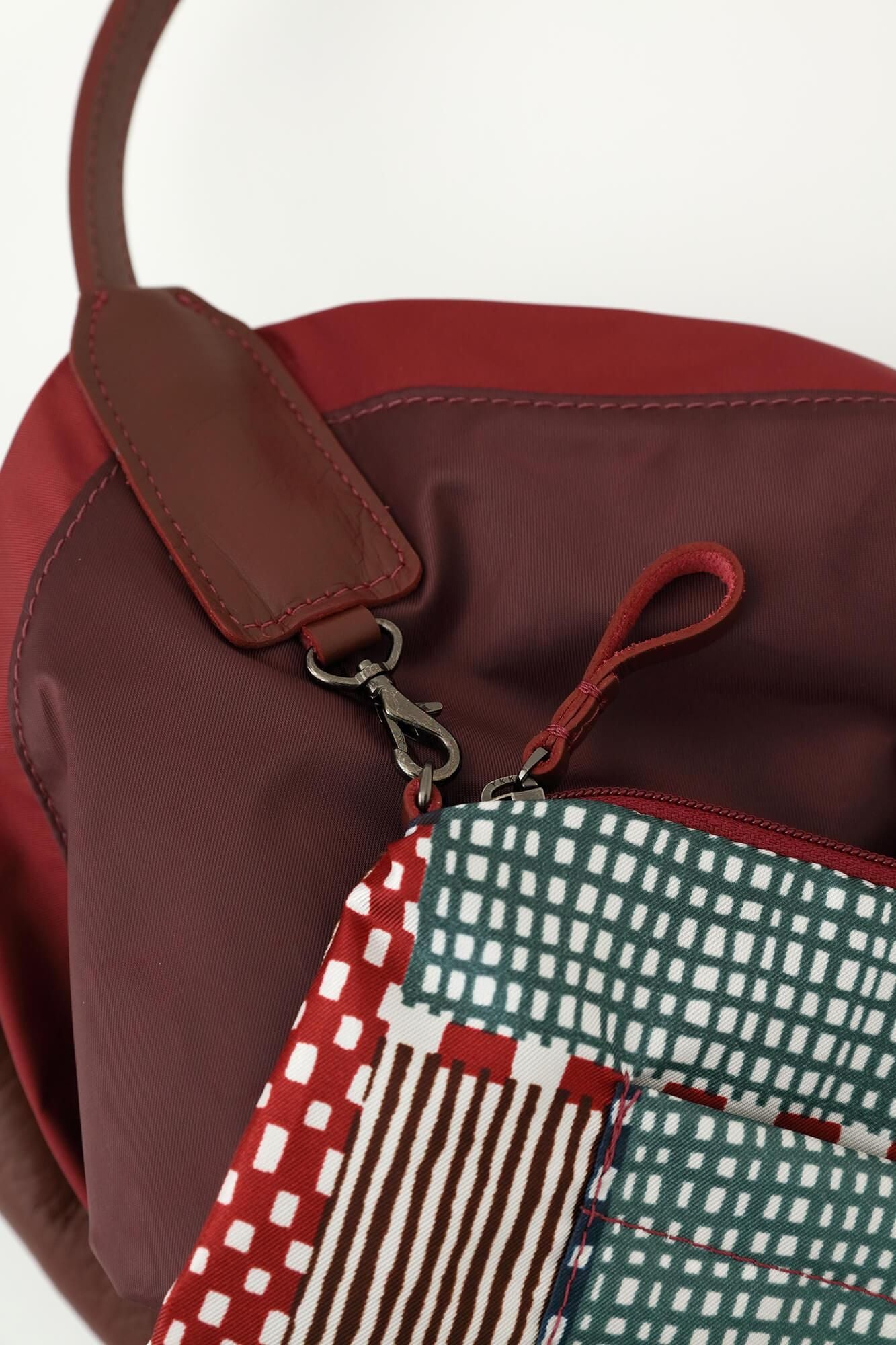 SOU・SOU×Y’SACCS肩背包 穩/胭脂紅×點線2