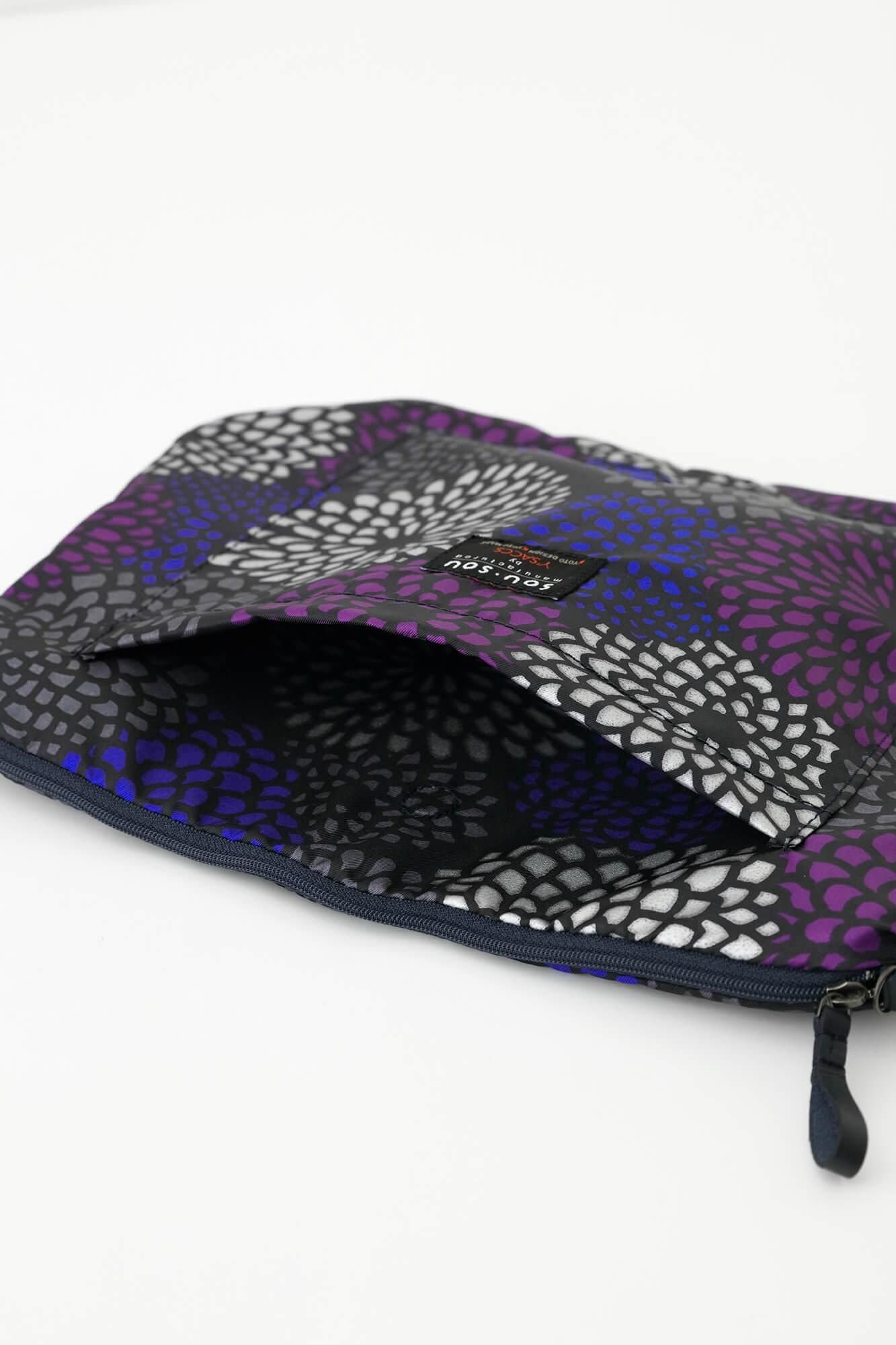 SOU・SOU×Y'SACCS肩袋,温和的炉子,深蓝色,炉子2