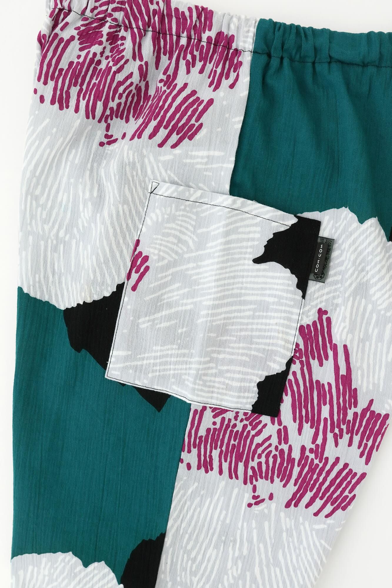 Chizimi Cotton 20/20 Skinny Pants/Peony(shaminds old time withbake) Evening Moon