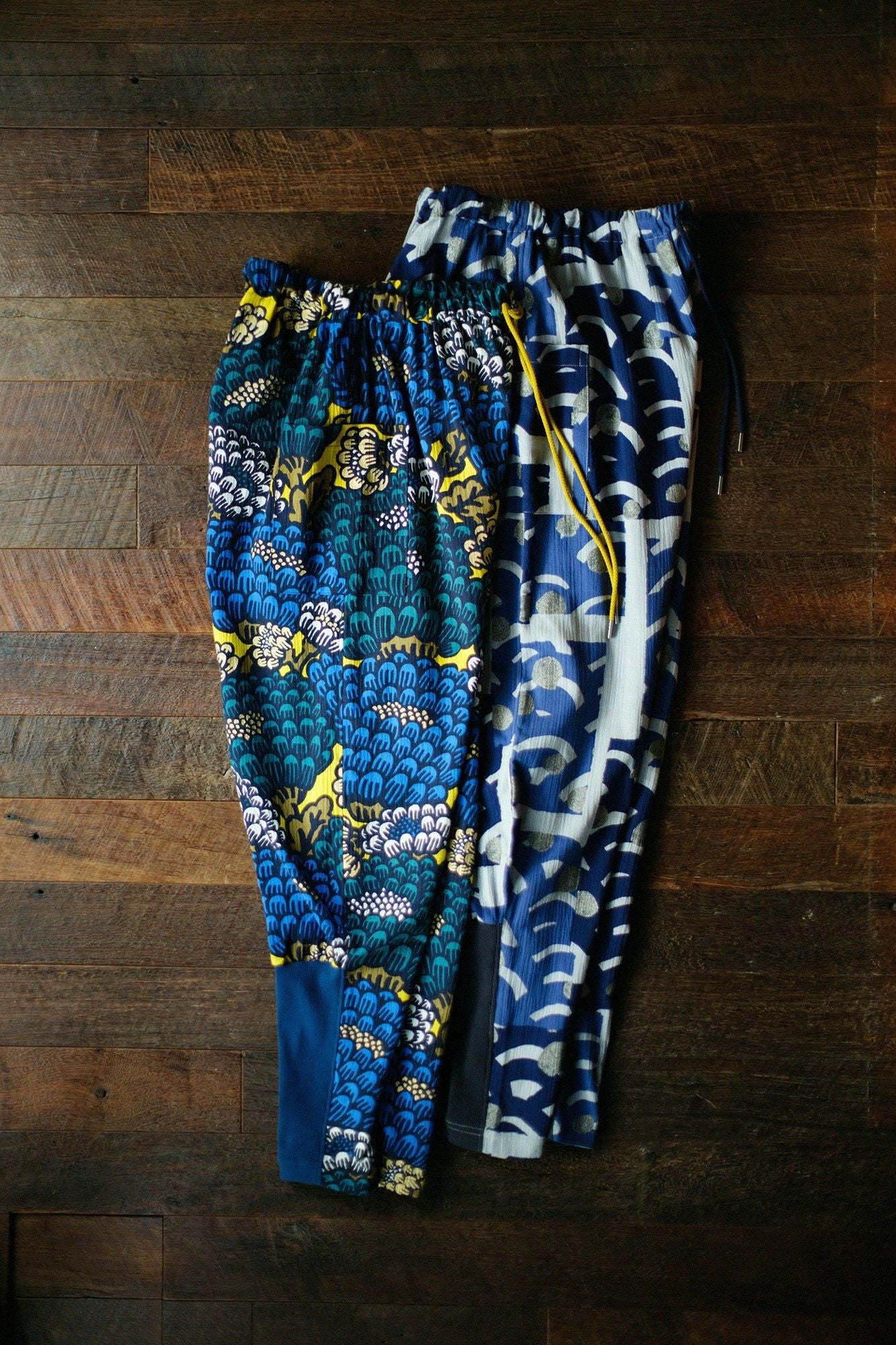 【net Limited】Chizimi Cotton 20/20 Harem Pants / Blue Wave