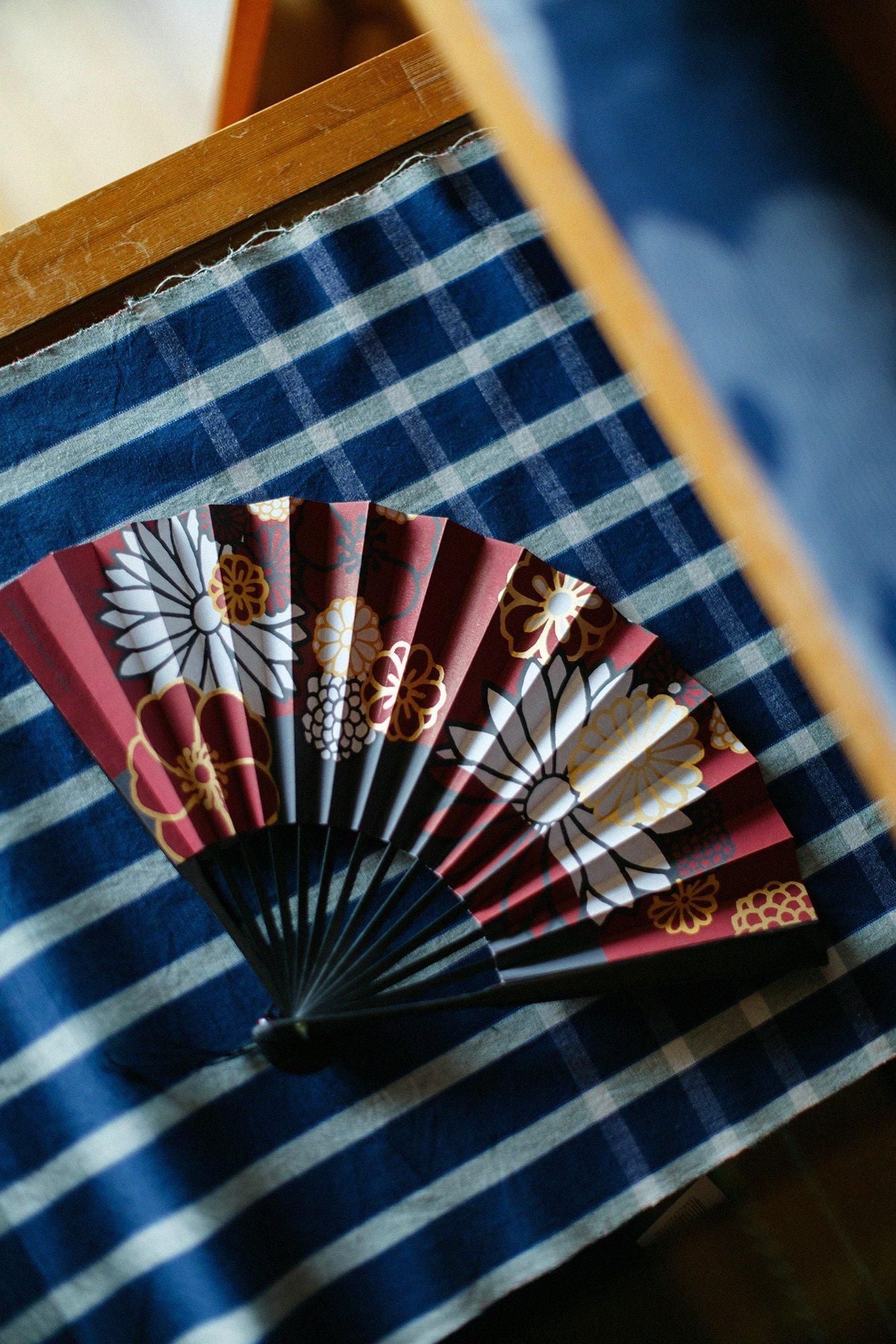 SOU・SOU ×白竹堂京折扇/金襴緞子