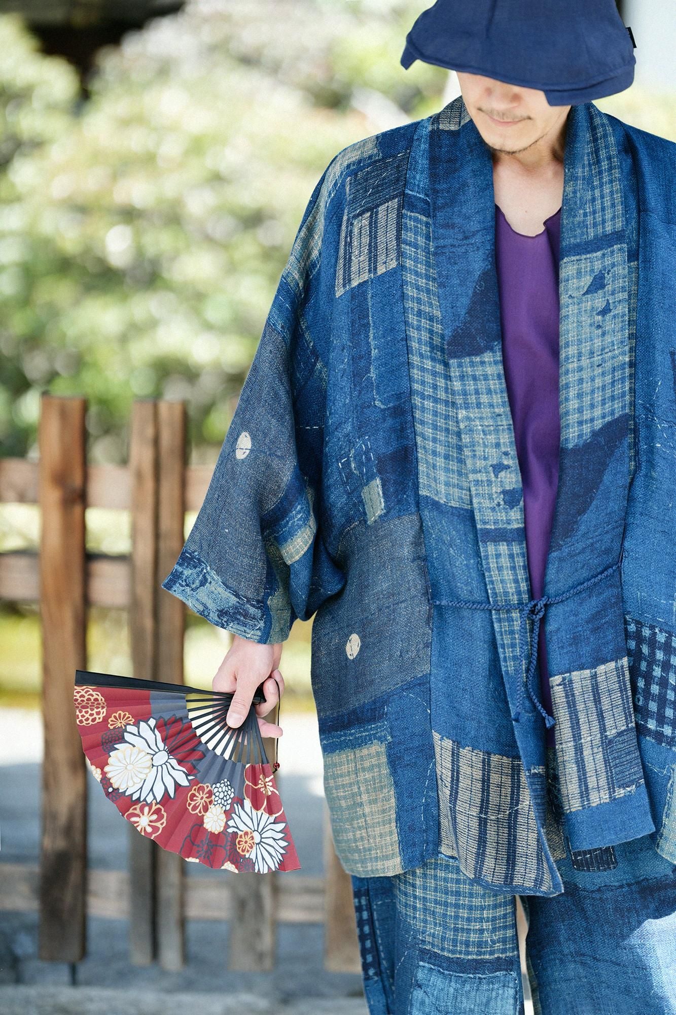 SOU・SOU ×白竹堂京折扇/金襴緞子