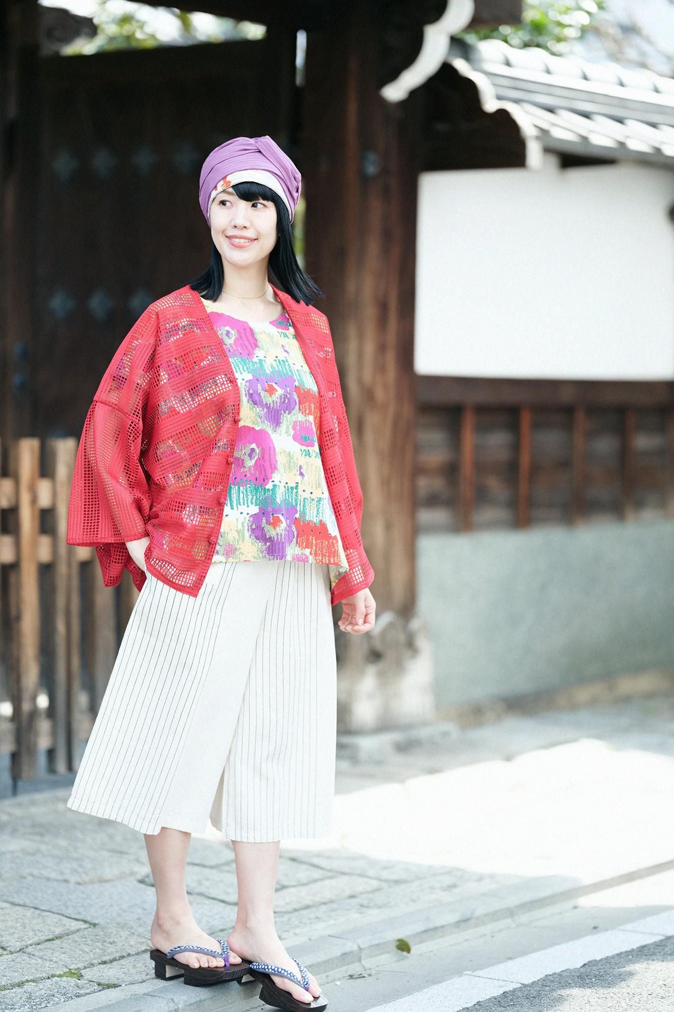 高島縮棉 20/20方形上衣/憧憬