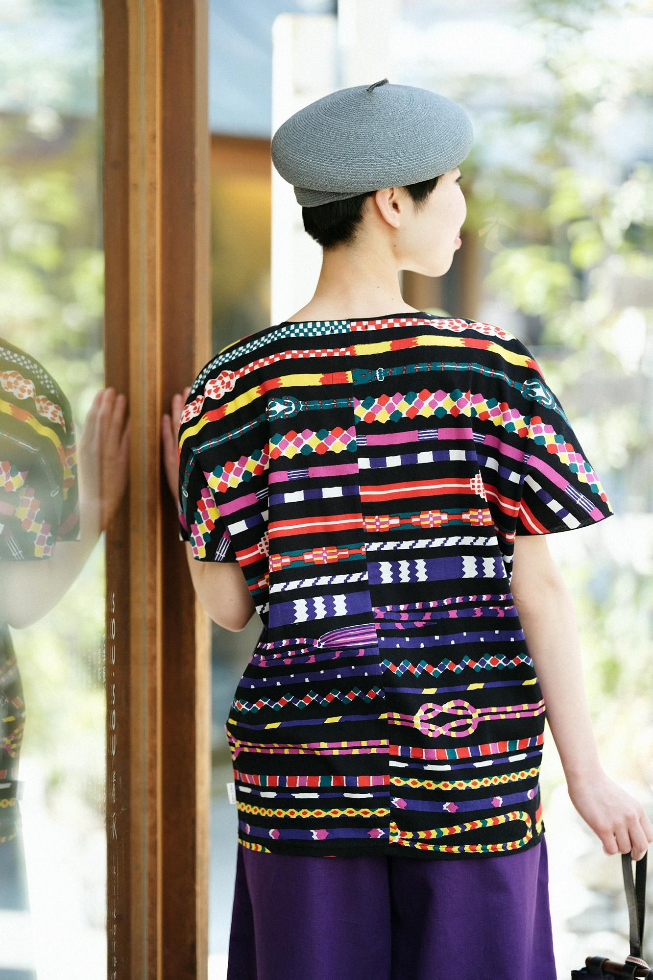 【net限定】高島縮 40/40 袖なしジバン/組ひも(くみひも)