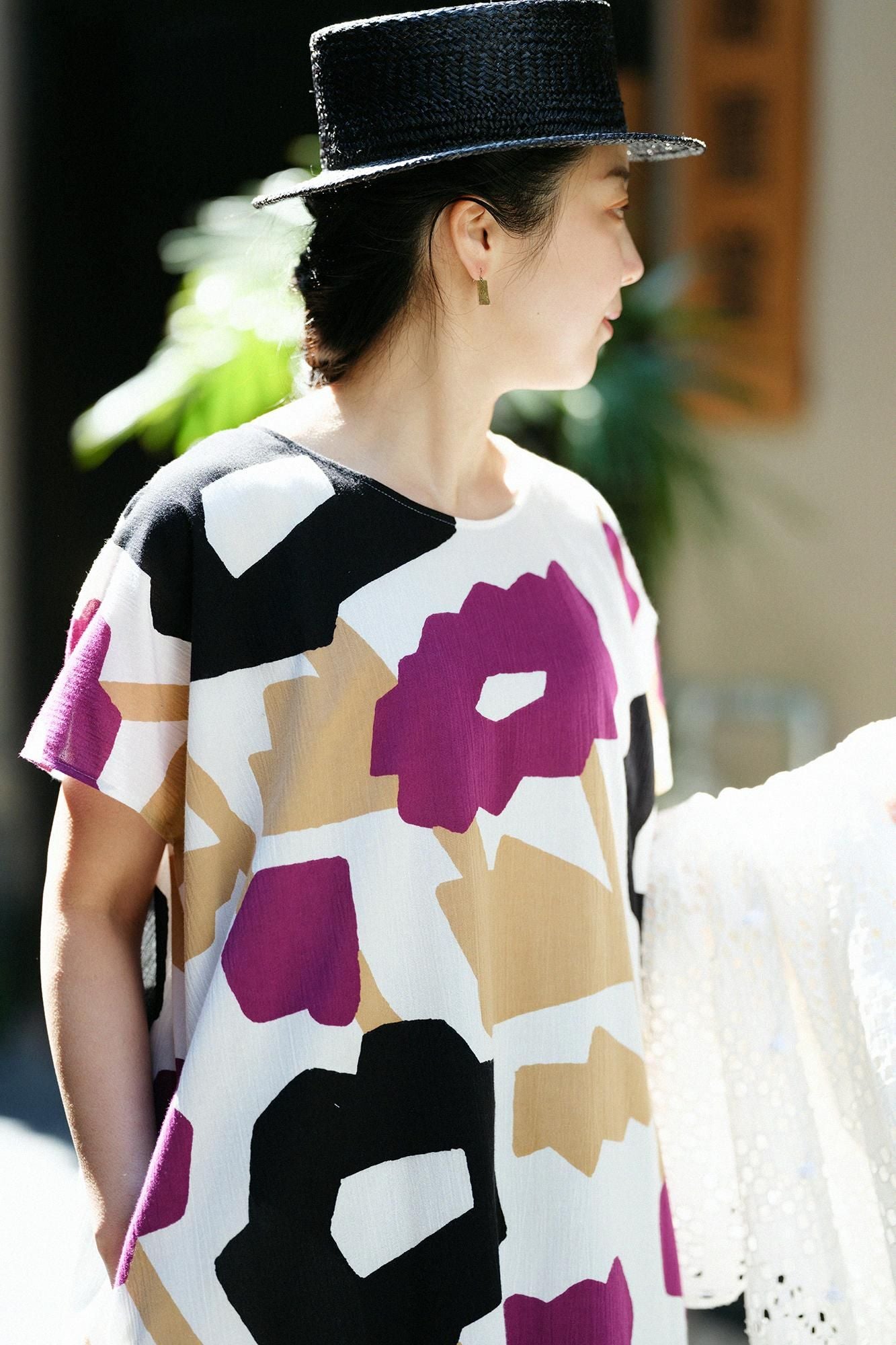 高島縮棉 20/20長方形洋裝/笑容