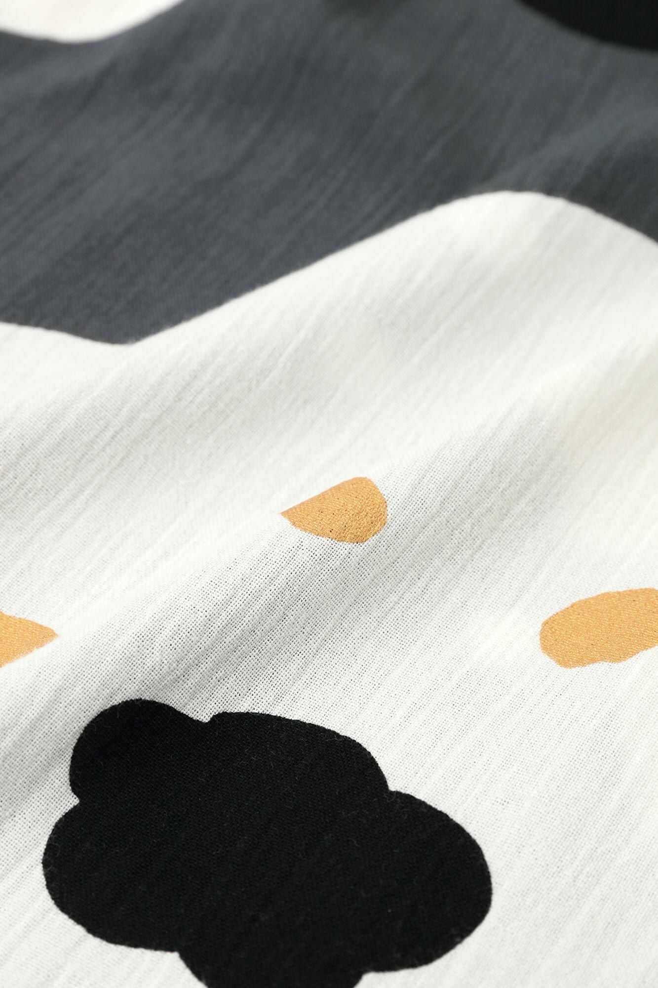 【Online】Double V-neck Summer Kimono Dress(Ryoi)/Smile Dark Grey(Koihai)