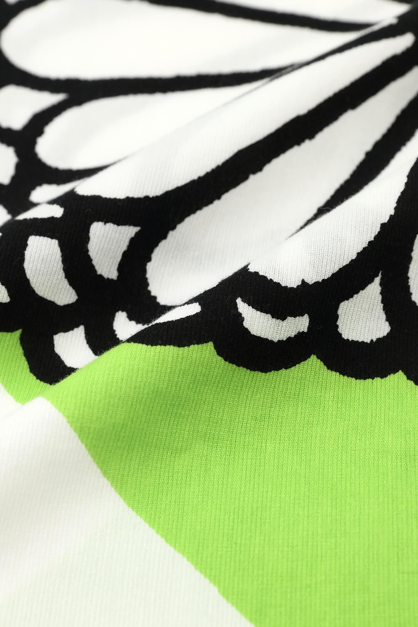 Chizimi Cotton 40/40 Fubi Kimono Top / Round Chrysanthemum