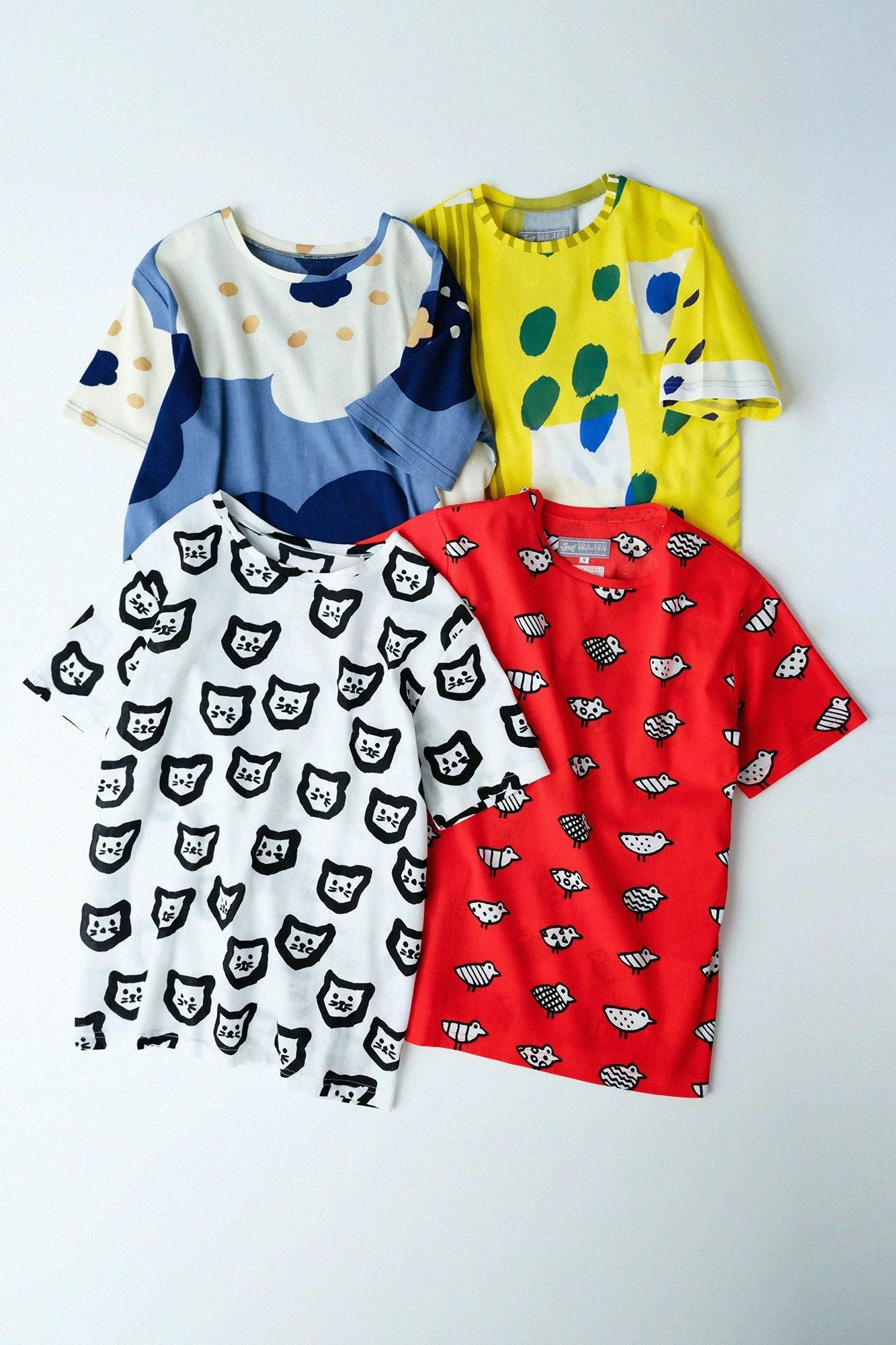 【net limited】Chizimi Cotton 40/40 Short Sleeve T-shirt / Trotting