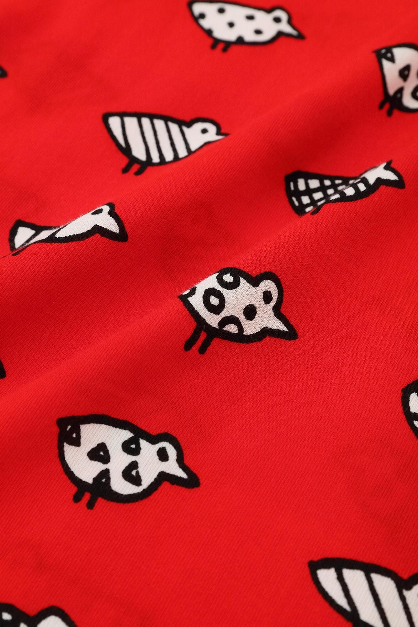 【net limited】Chizimi Cotton 40/40 Short Sleeve T-shirt / Trotting