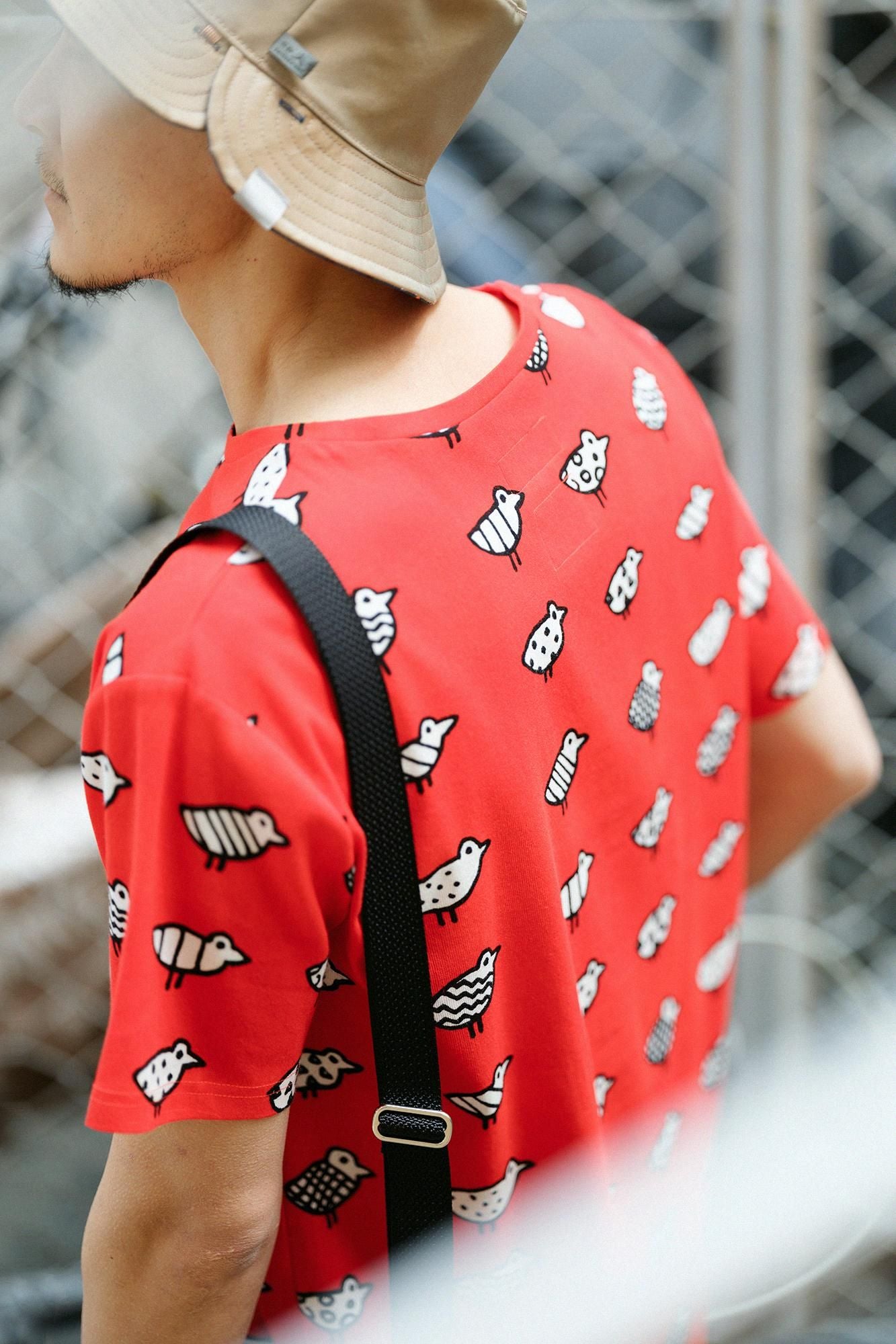 【net limited】Chizimi Cotton 40/40 Short Sleeve T-shirt / Trotting