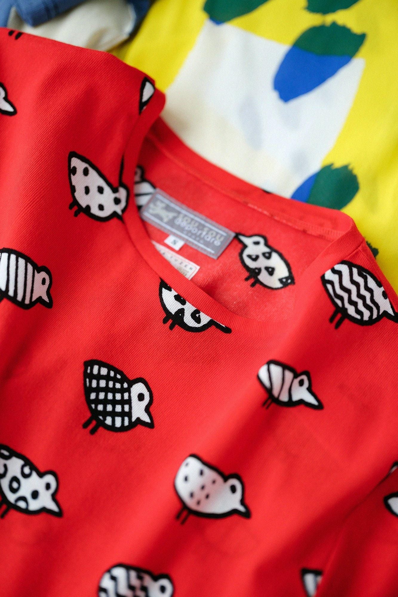 【net limited】Chizimi Cotton 40/40 Short Sleeve T-shirt / Trotting