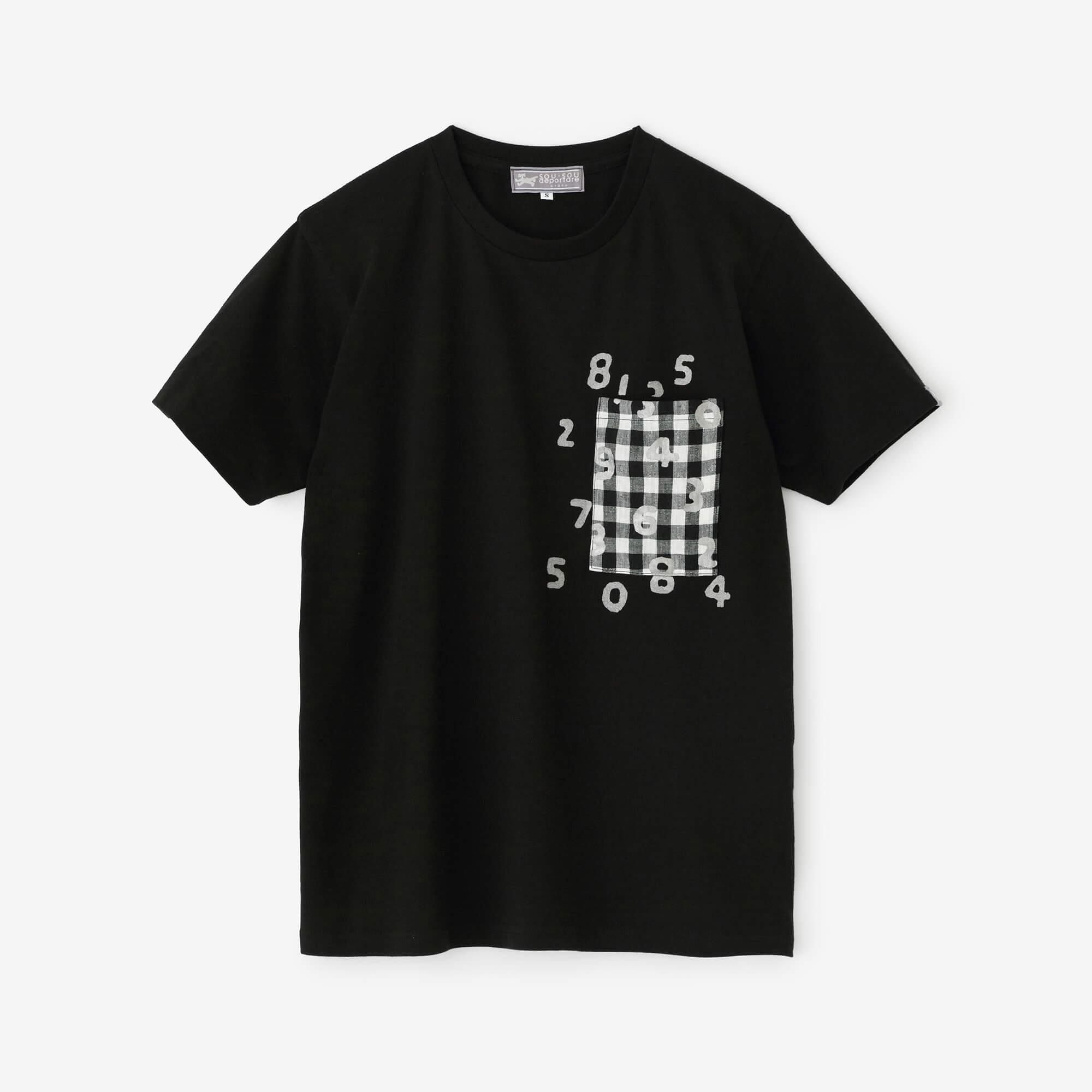 【期間限定10%OFF】短袖口袋T-shirt【5.0】/黑色× SO-SU-U十數 昆(※預計於4月29日~5月2日左右發貨)