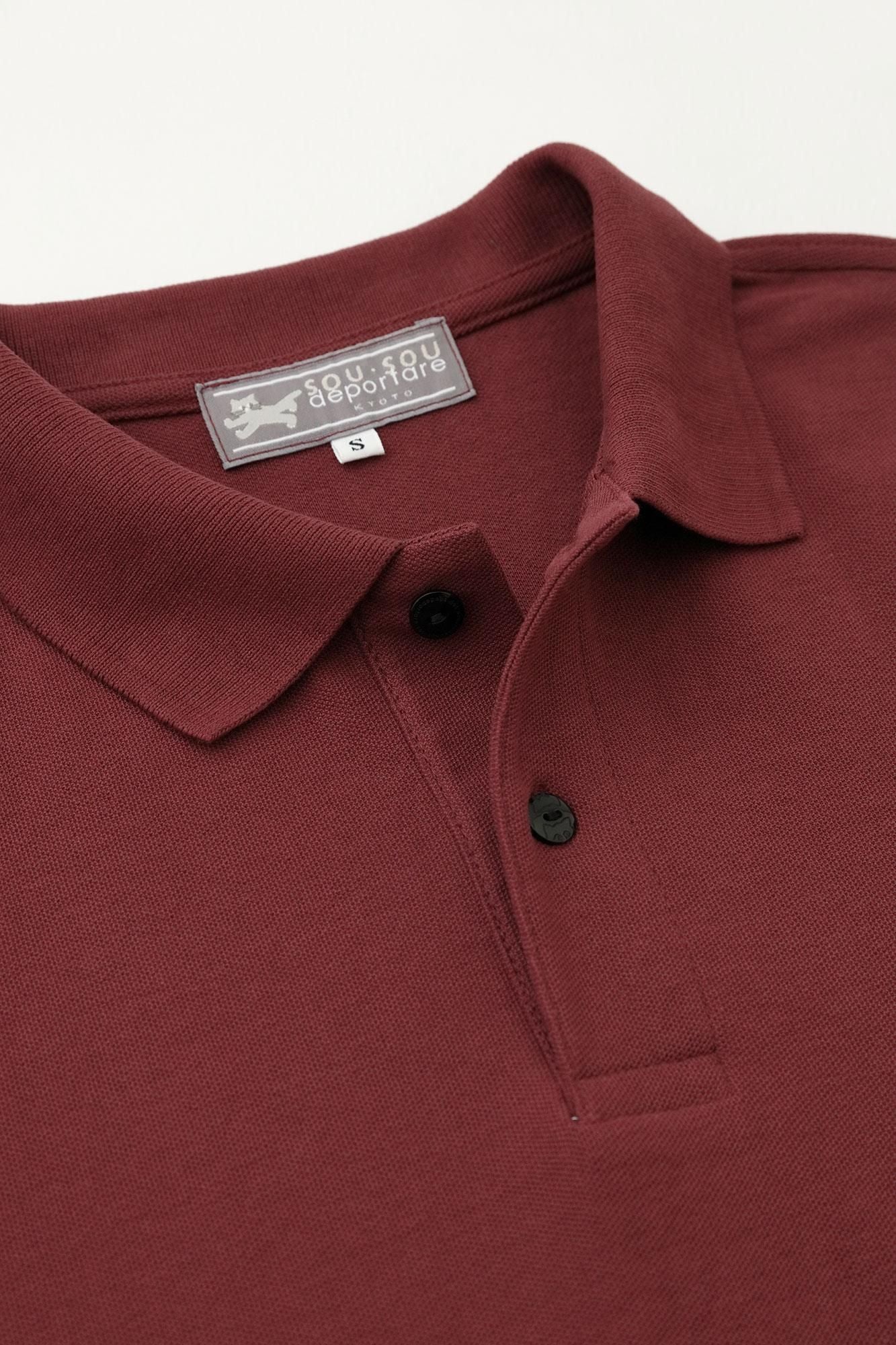 【官網限定】deportare短袖Polo衫/酒紅色