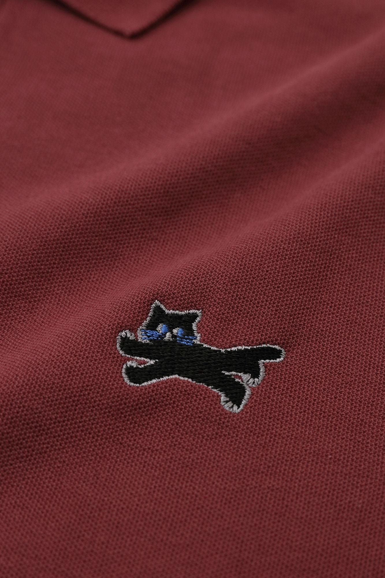 【官網限定】deportare短袖Polo衫/酒紅色