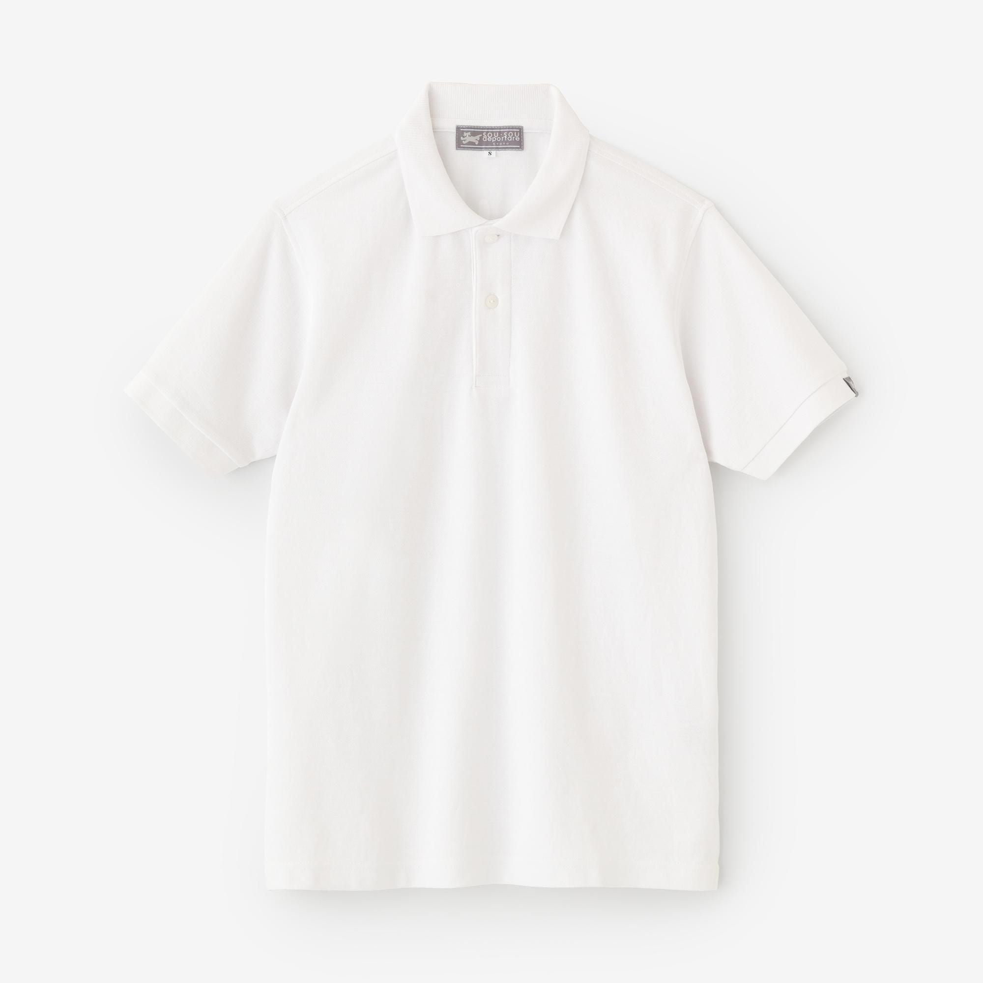 SO-SU-U短袖polo衬衫/白色