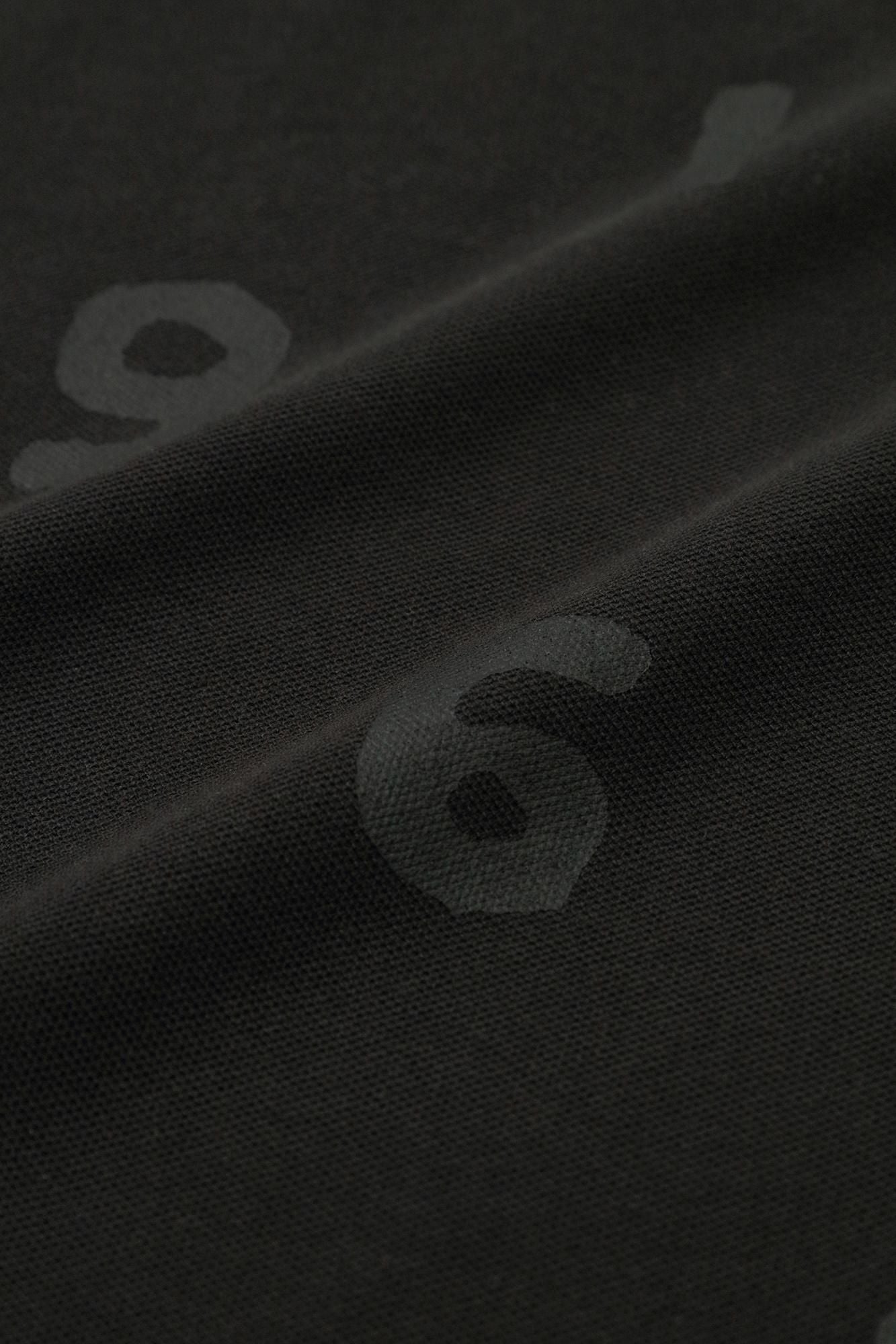 SO-SU-U Kurzarm-Poloshirt/Schwarz