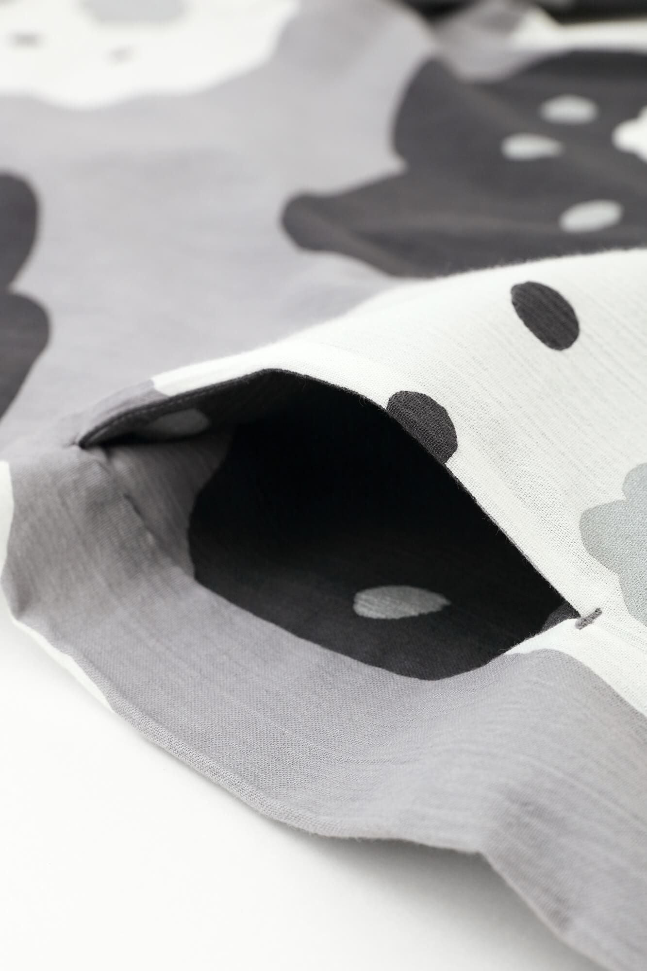 Chizimi Cotton 20/20 Elbow Length Sleeve Tunic / Smile