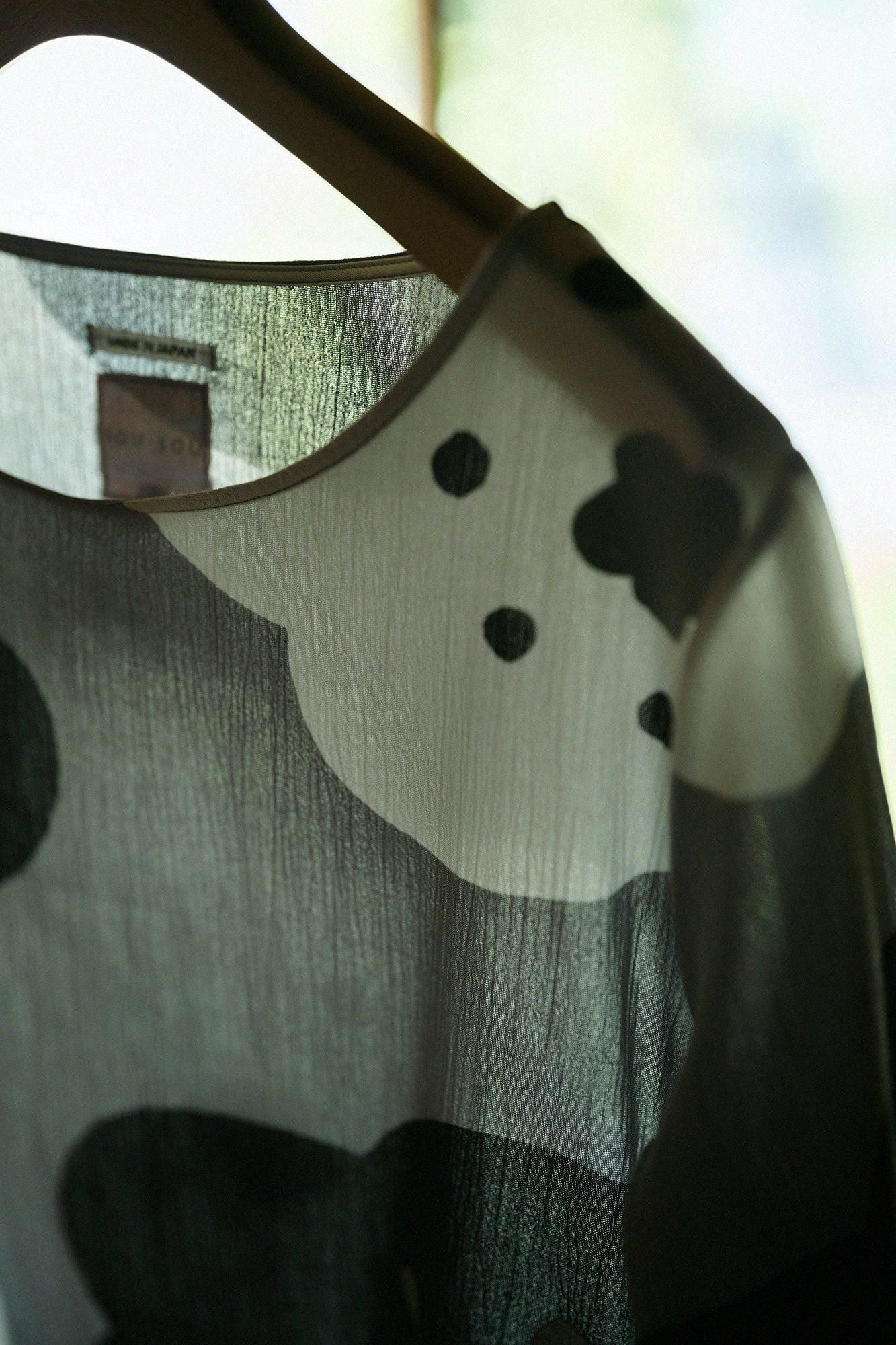 Chizimi Cotton 20/20 Elbow Length Sleeve Tunic / Smile