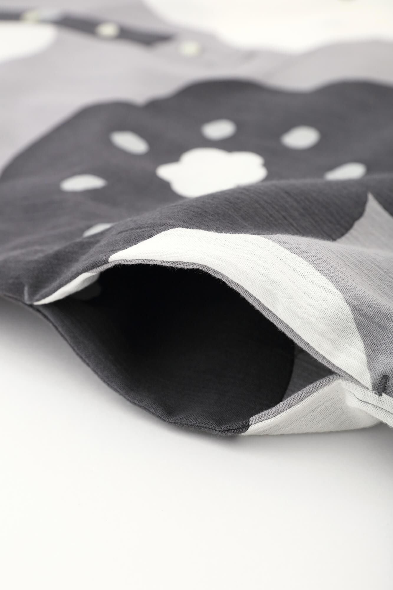 高島縮 20/20 H.N.グランシャツワンピース 6分袖/ほほえみ