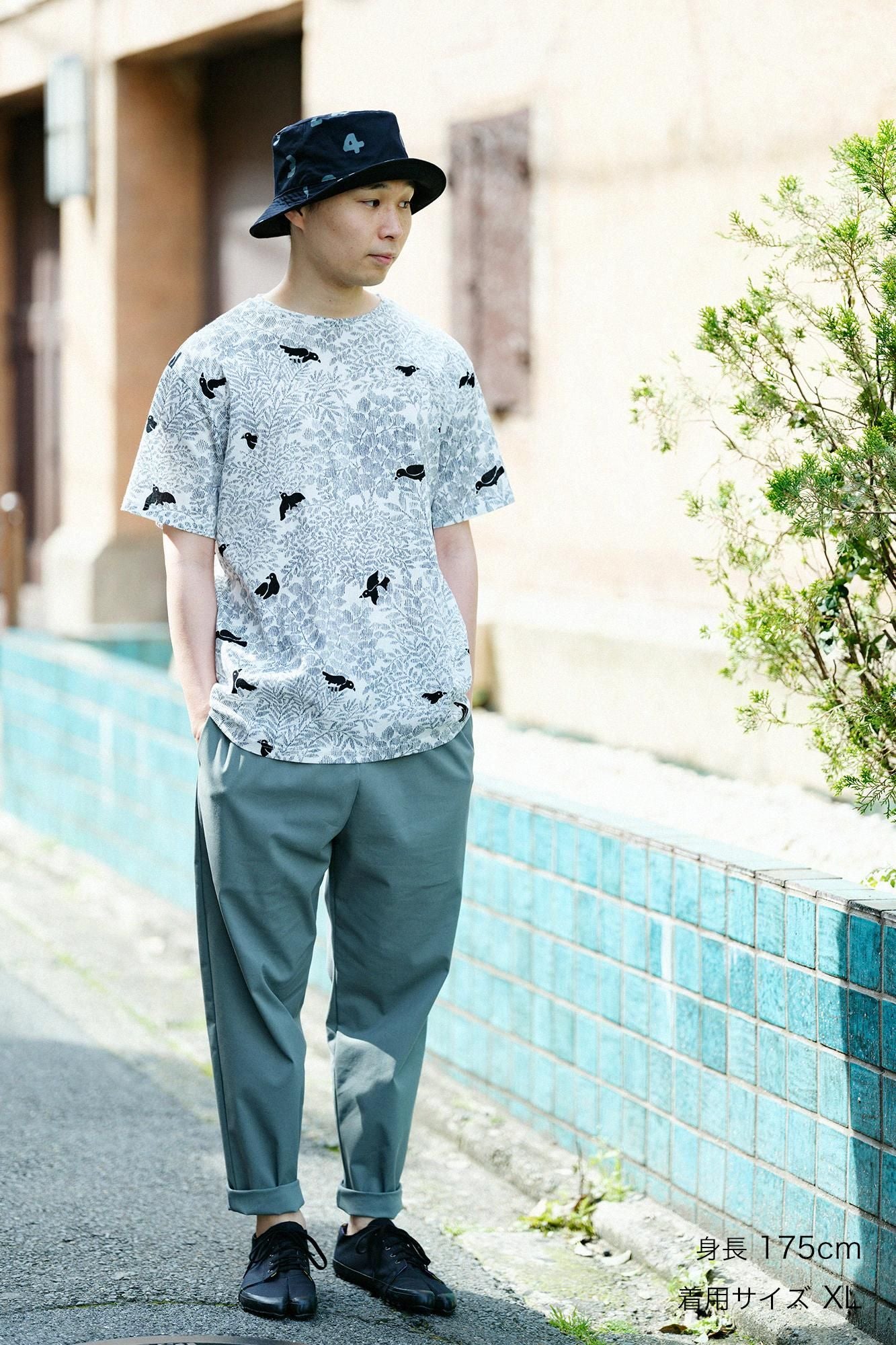 Chizimi Cotton 40/40 Short Sleeve T-shirt / Twittering