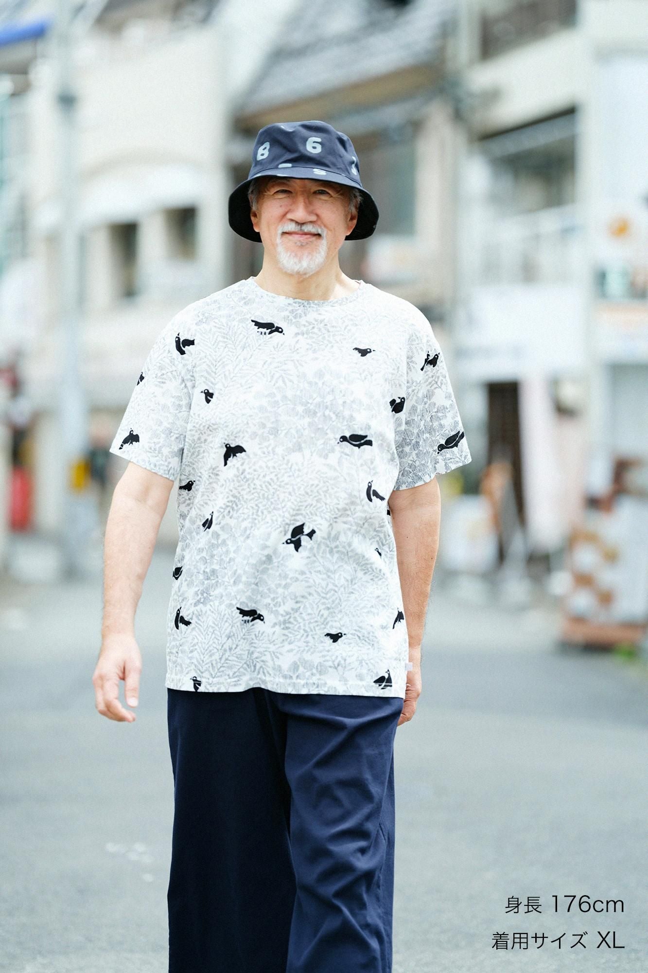 Chizimi Cotton 40/40 Short Sleeve T-shirt / Twittering