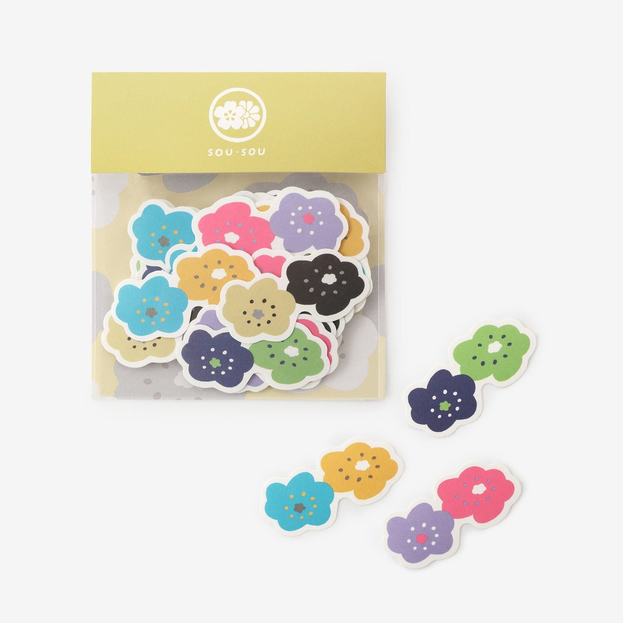 SOU・SOU×PHP研究所 フレークシール/ほほえみ