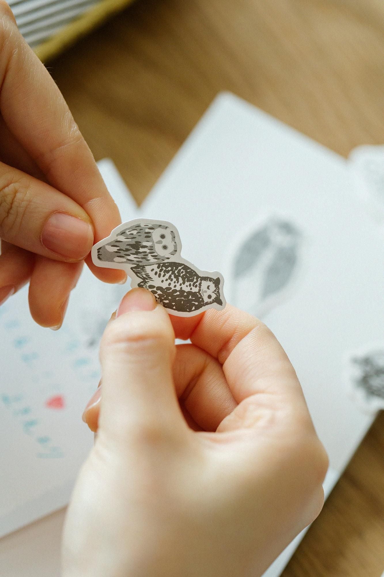 SOU・SOU×PHP研究所 フレークシール/ふくろう