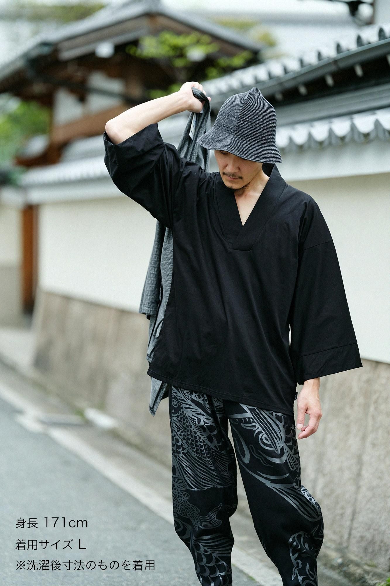 雙面編 風靡 上衣/黑色